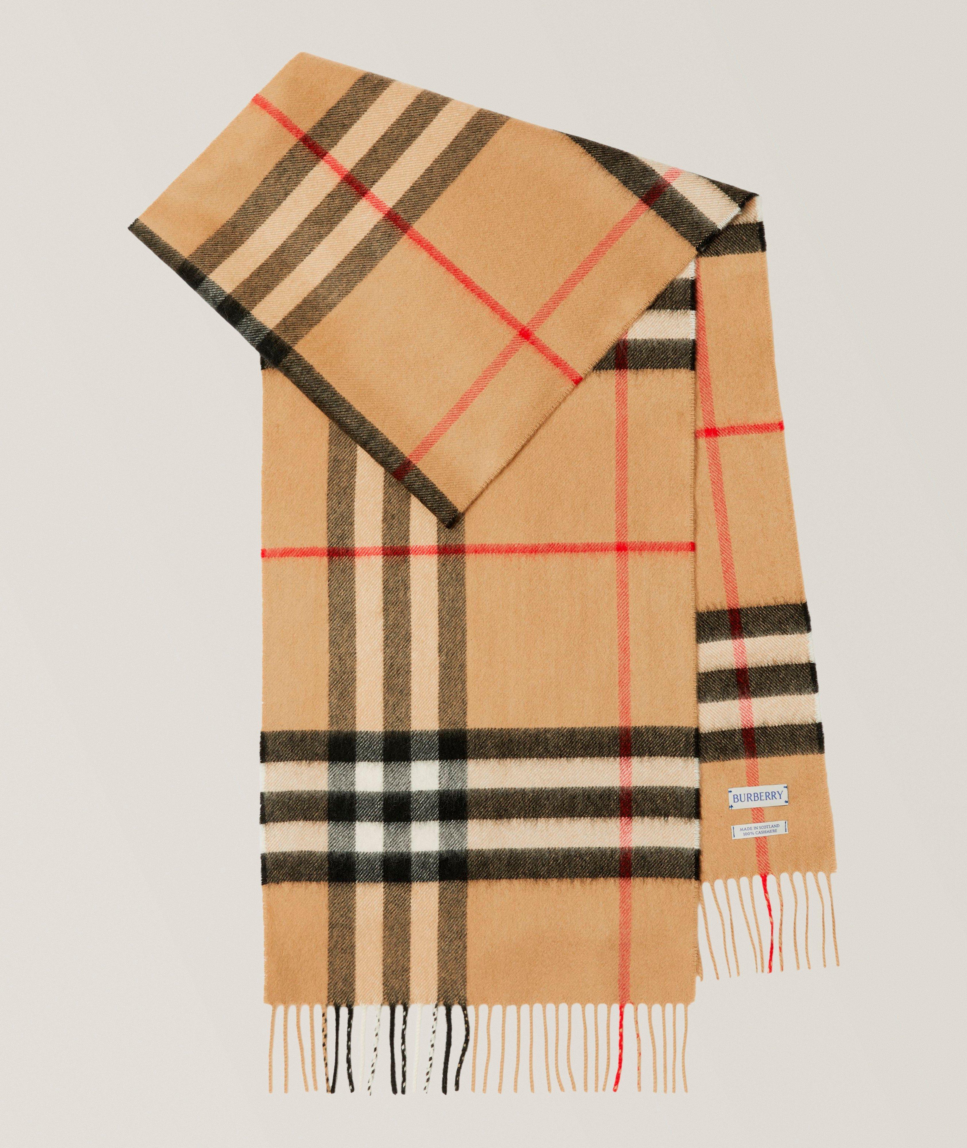 Écharpe en cachemire à carreaux image 0