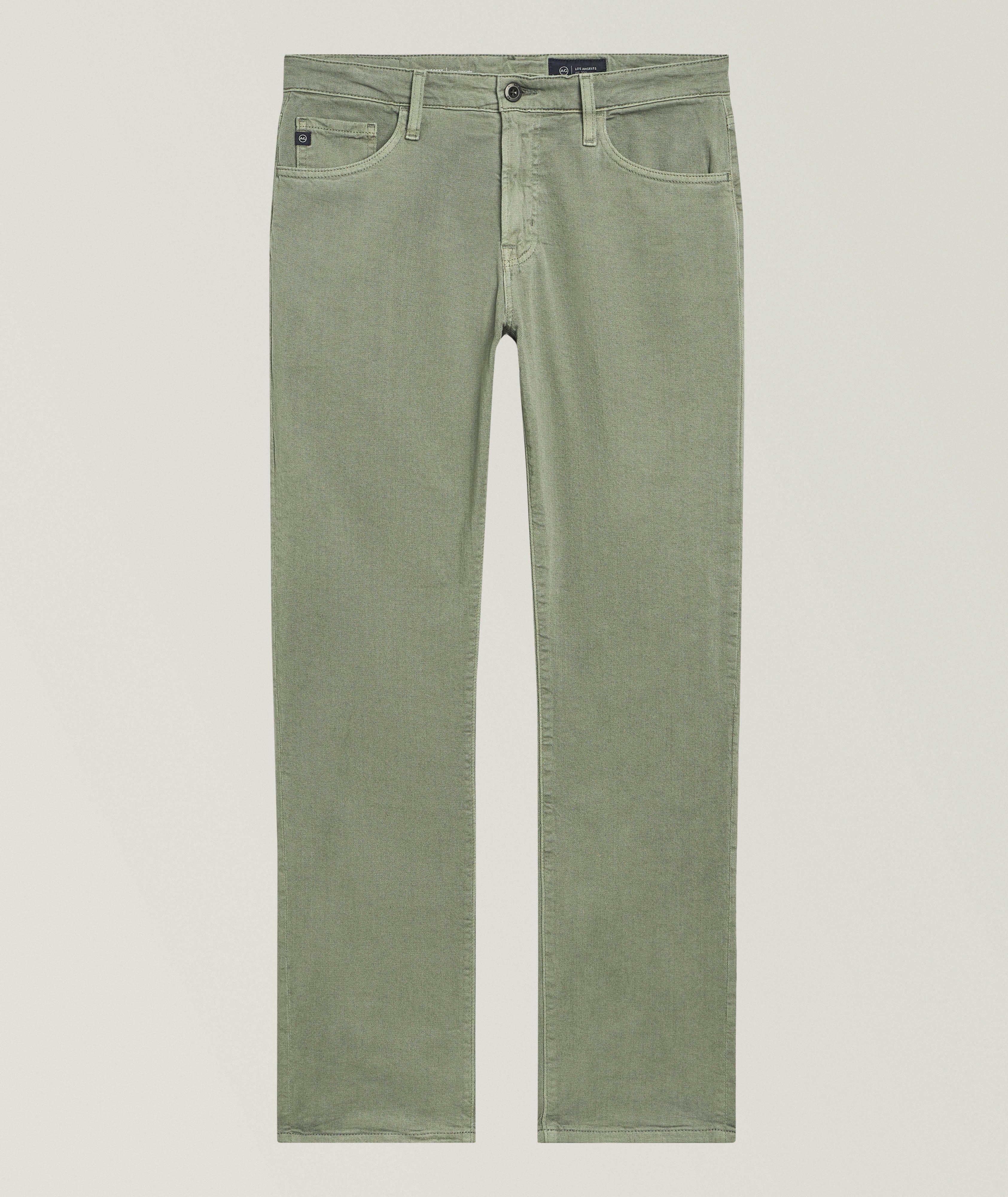 AG Everett Slim-Straight Cotton-Blend Pants
