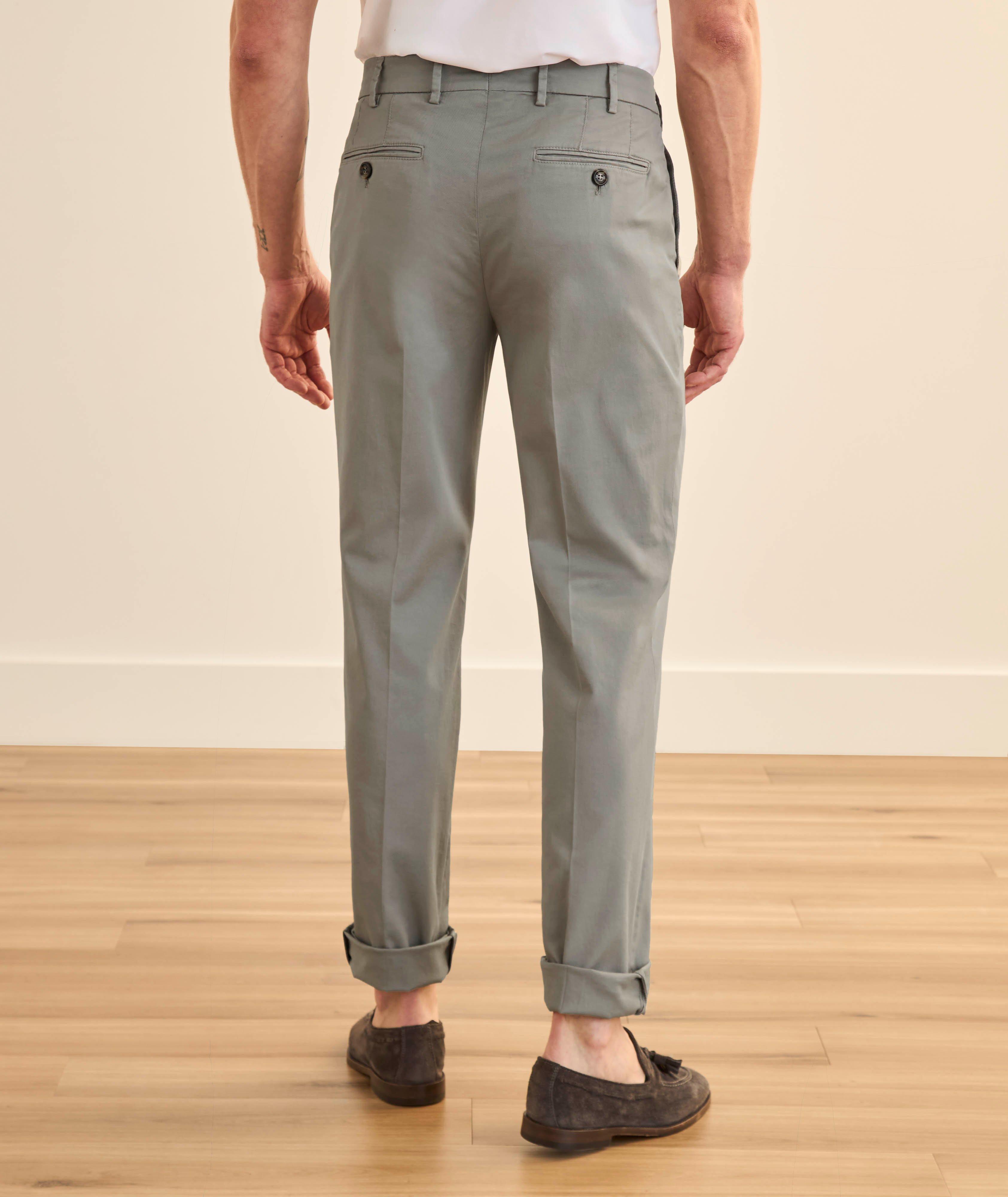 Pantalon chino coton extensible coupe Italian image 2