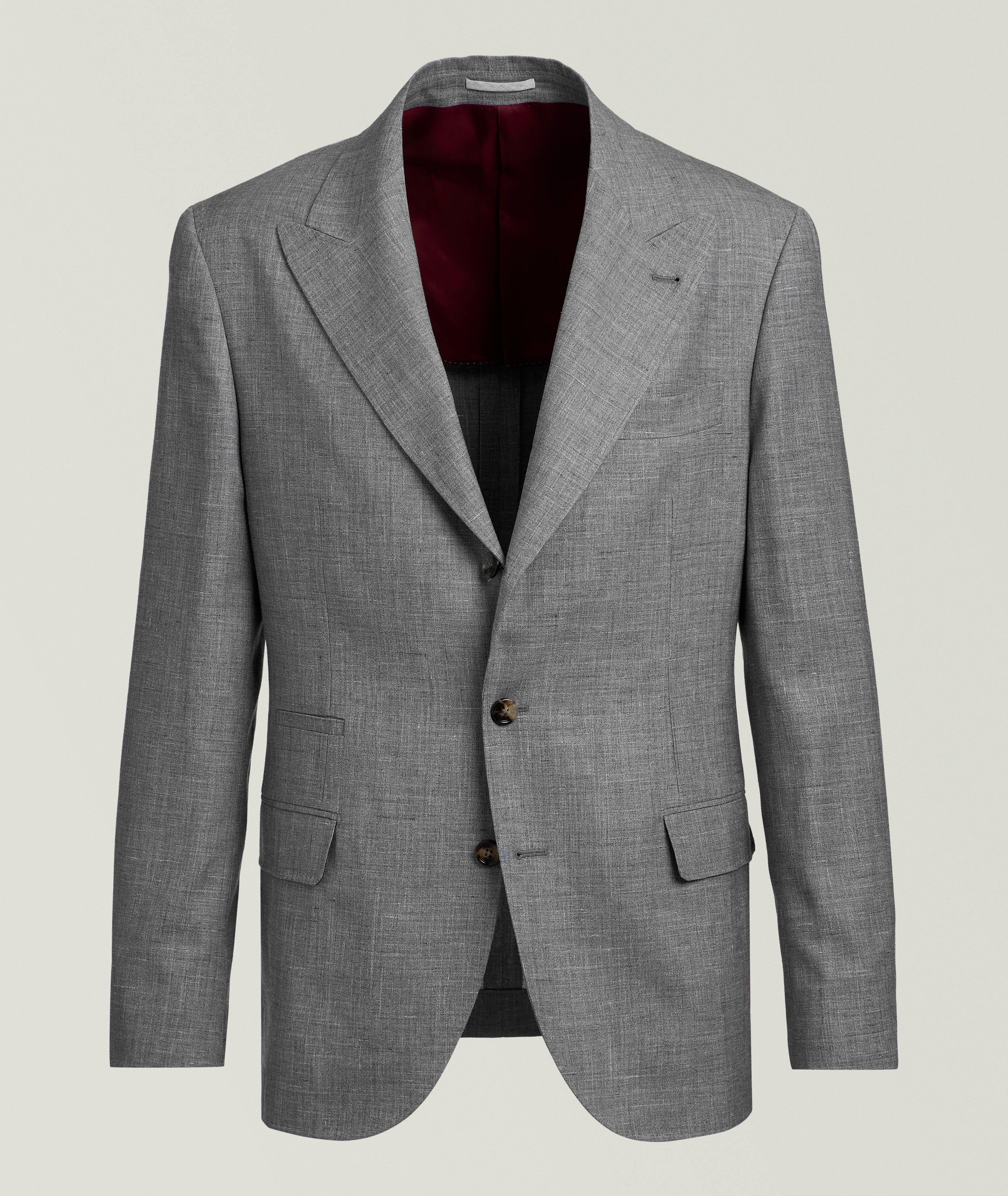 Textured Wool-Blend Sport Jacket  image 0