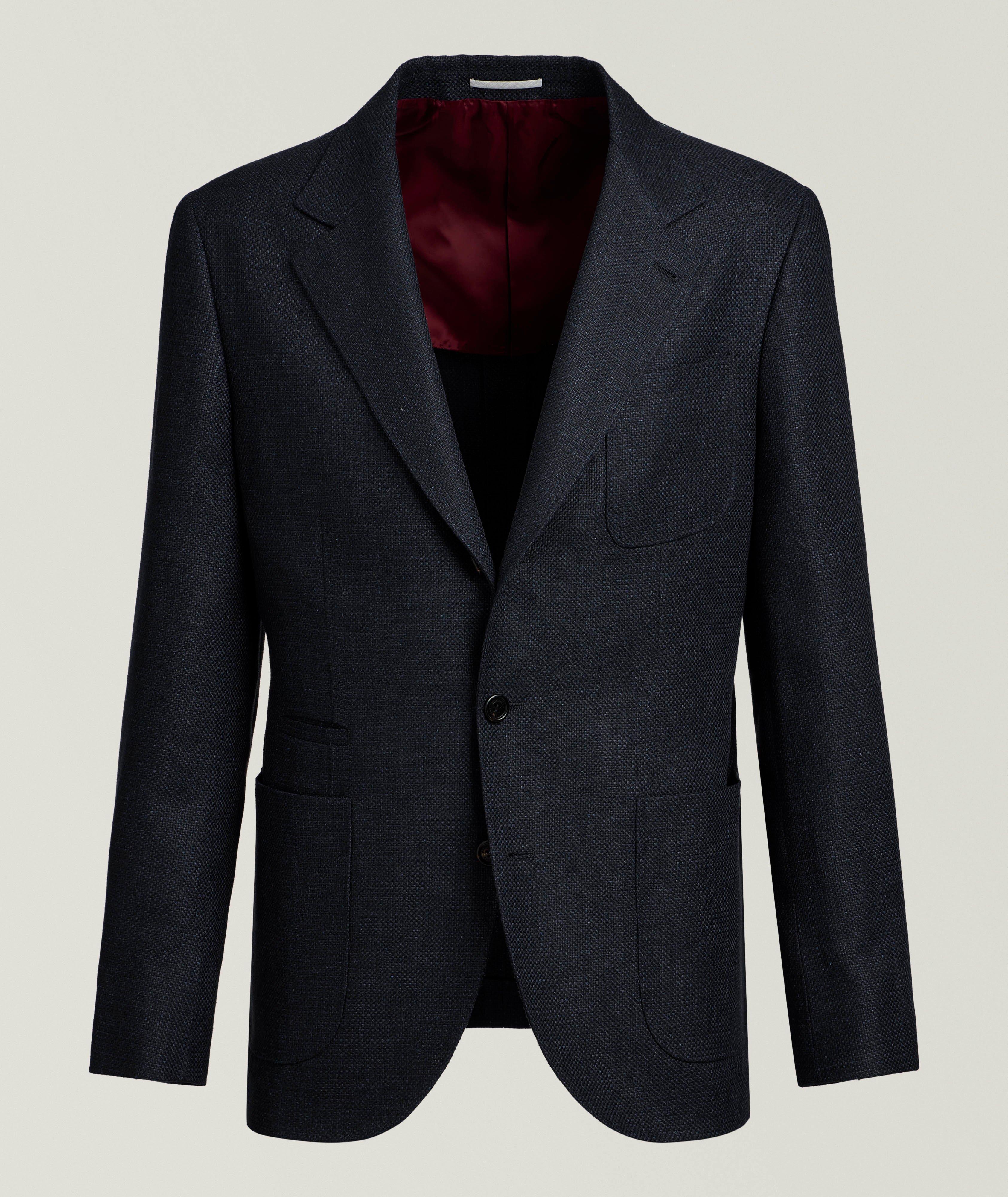 Hopsack Linen-Blend Sport Jacket  image 0