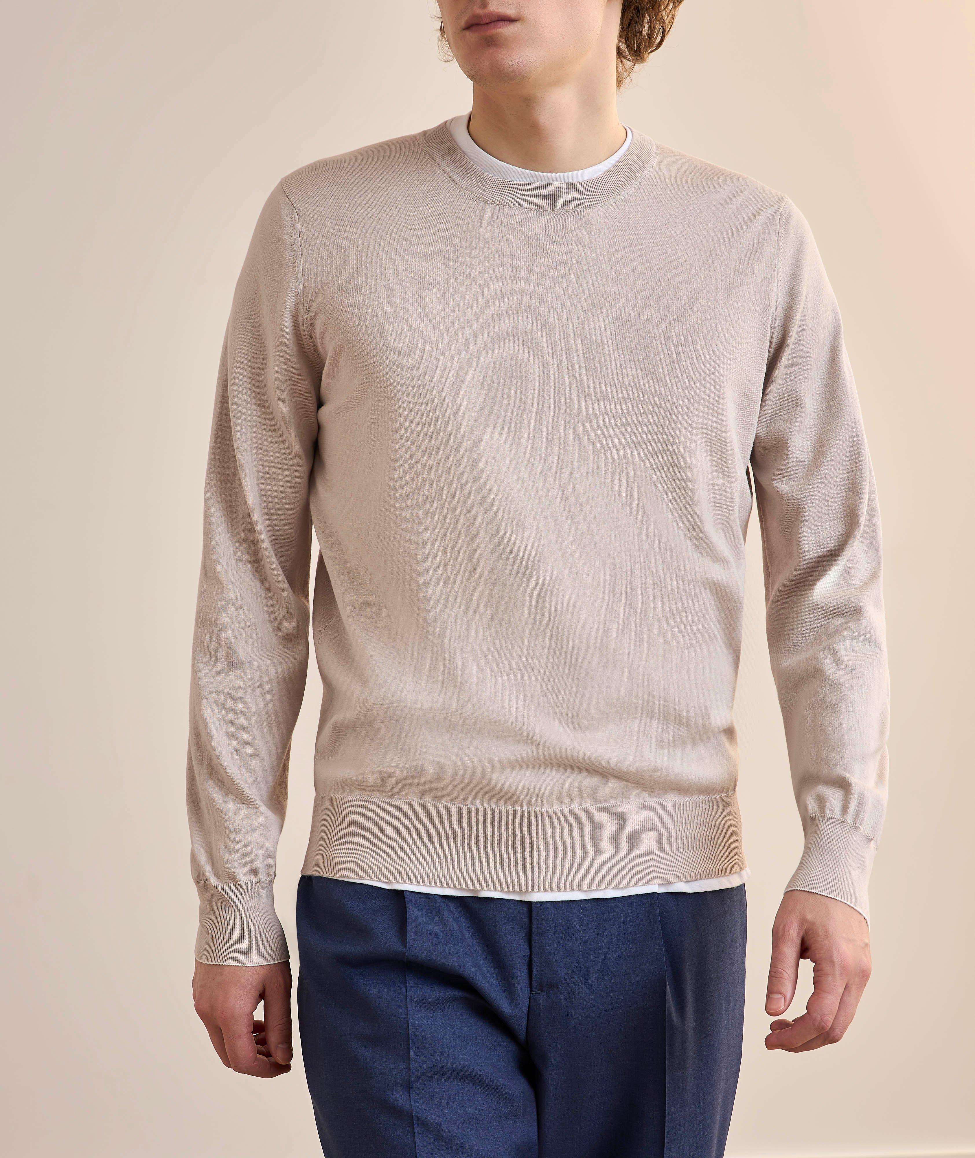 Cotton Crewneck Sweater image 1
