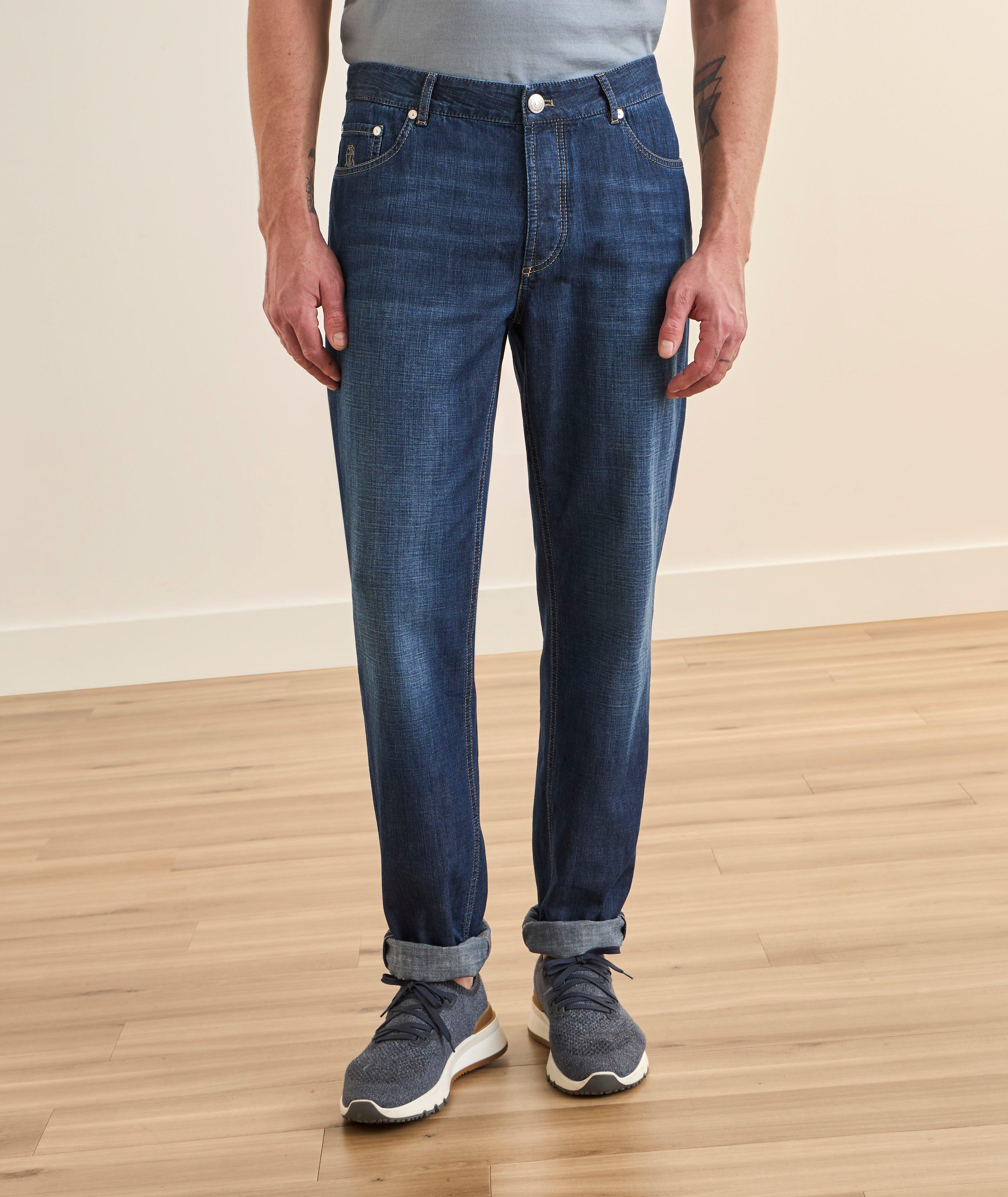 Traditional-Fit Lightweight Jeans image 1
