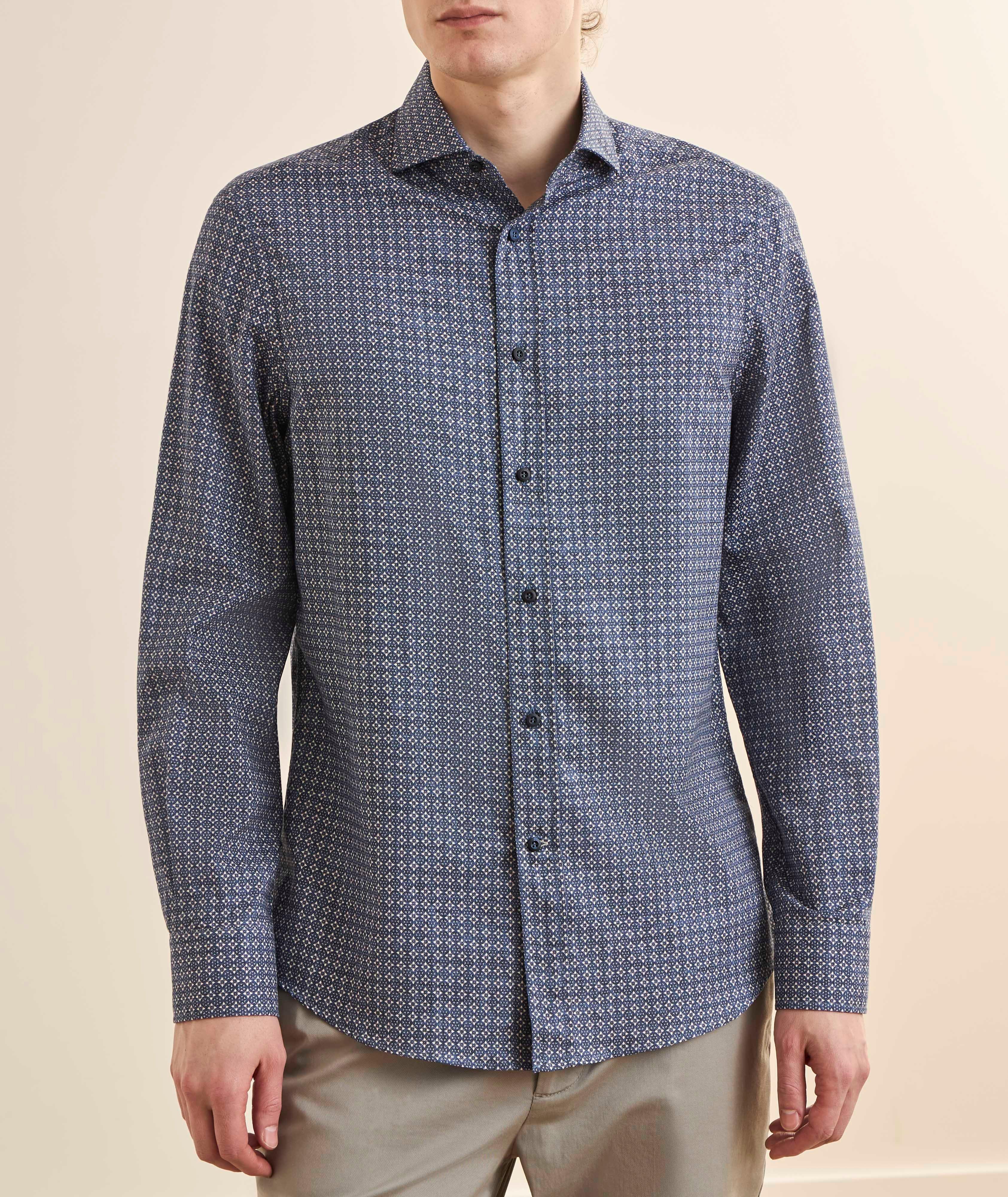 Easy-Fit Art Deco Cotton Shirt image 1