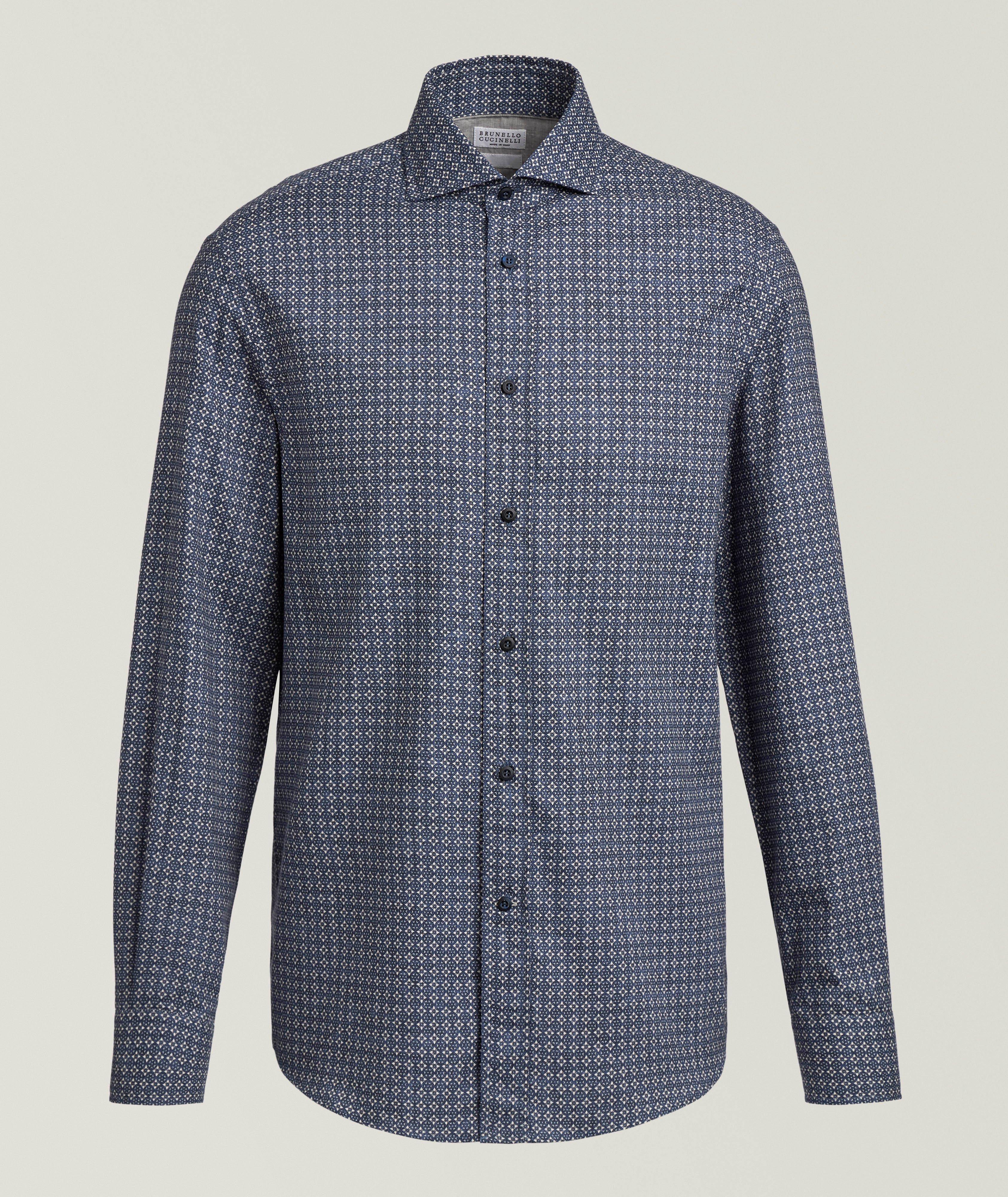 Easy-Fit Deco-Print Cotton Shirt image 0