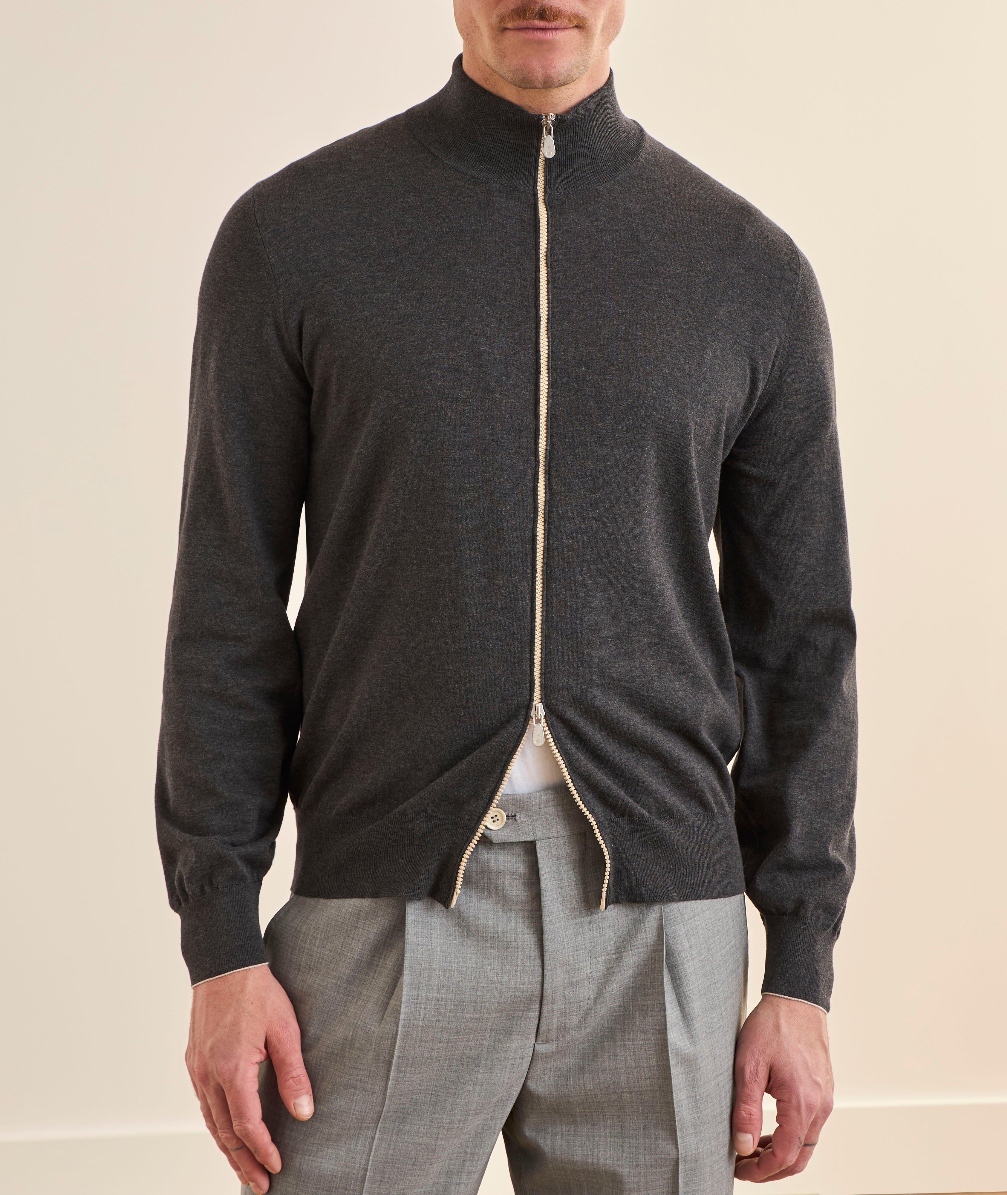 Cotton Full-Zip Cardigan image 1