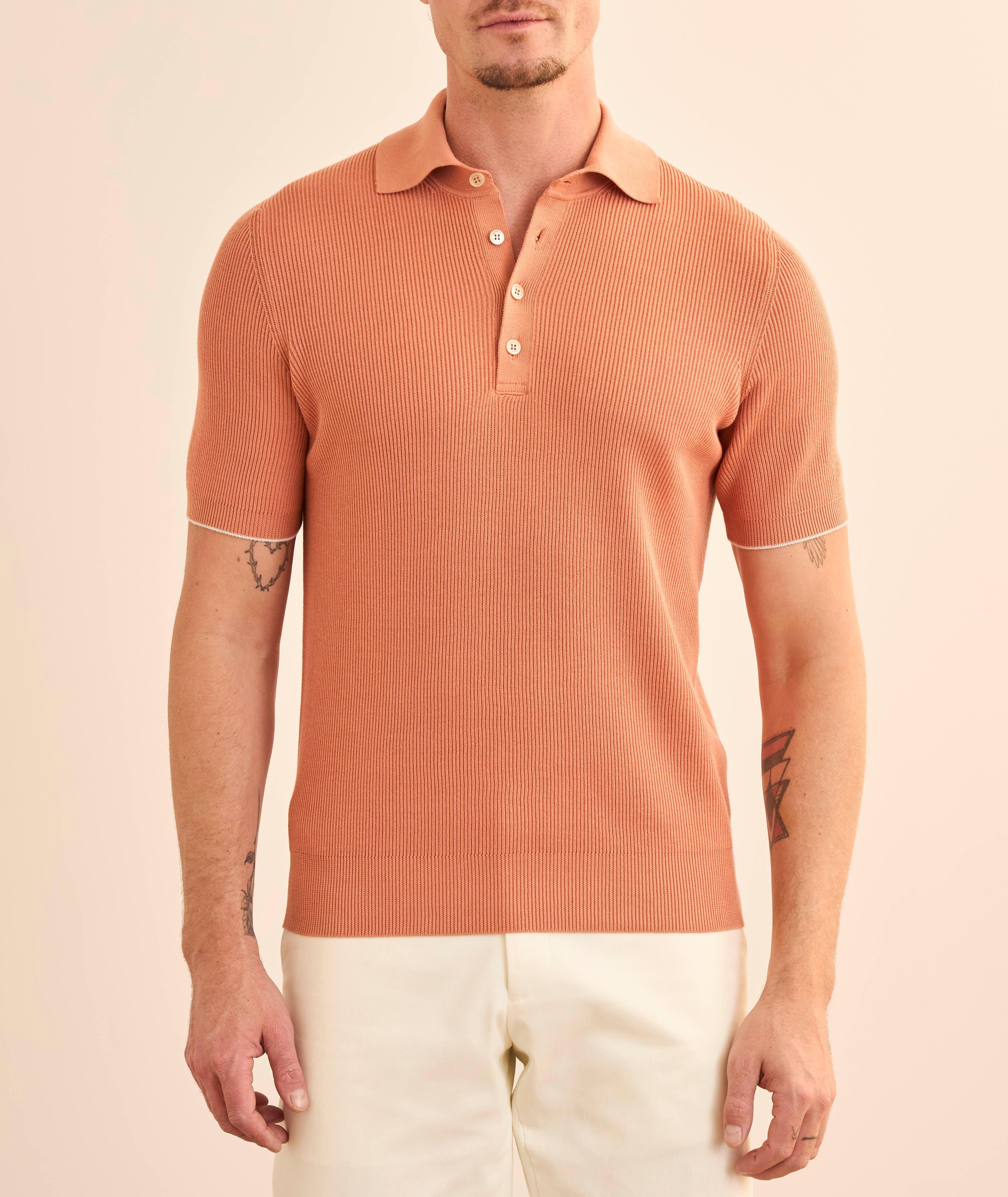 Ribbed Cotton Polo  image 1