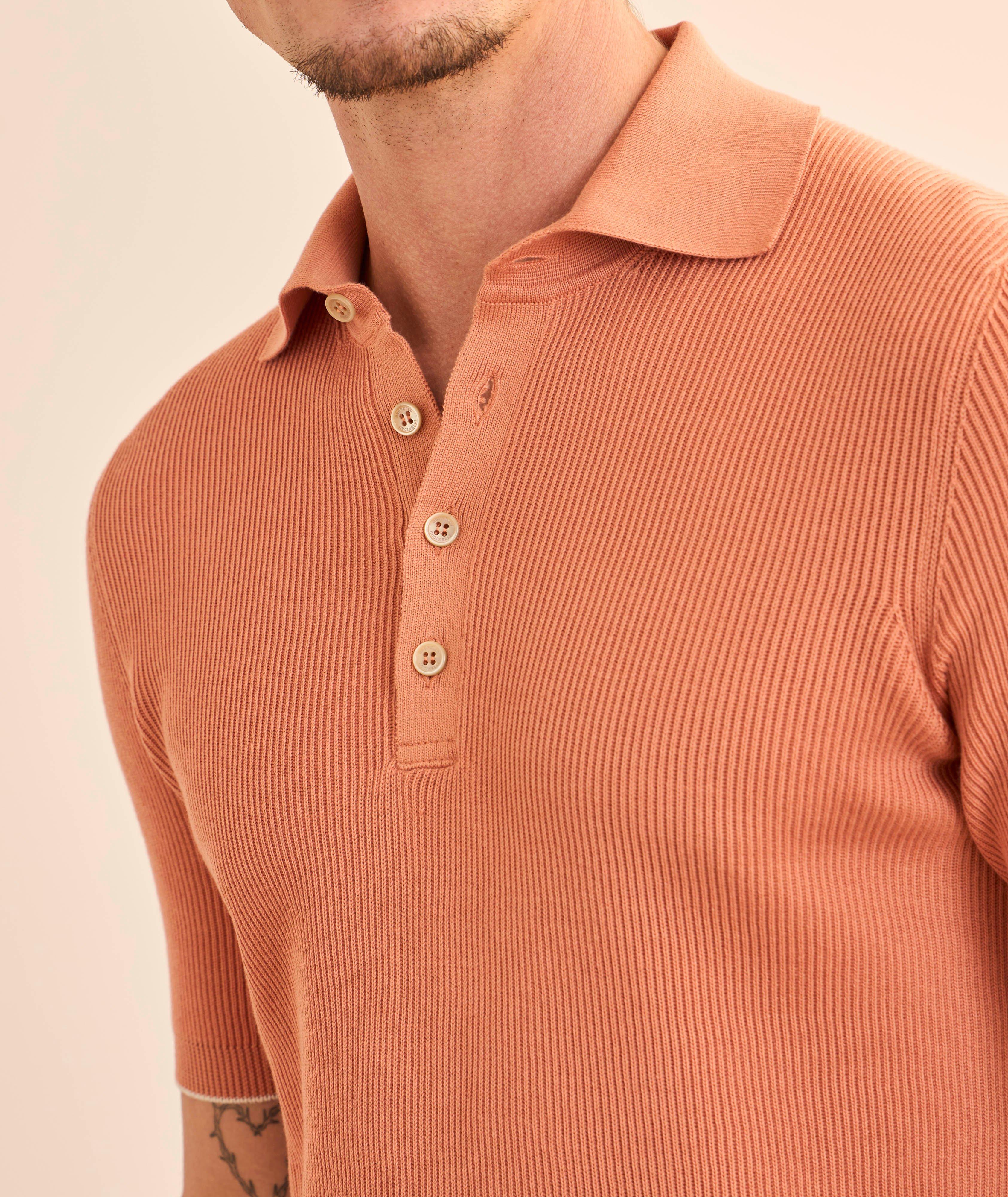 Ribbed Cotton Polo  image 3