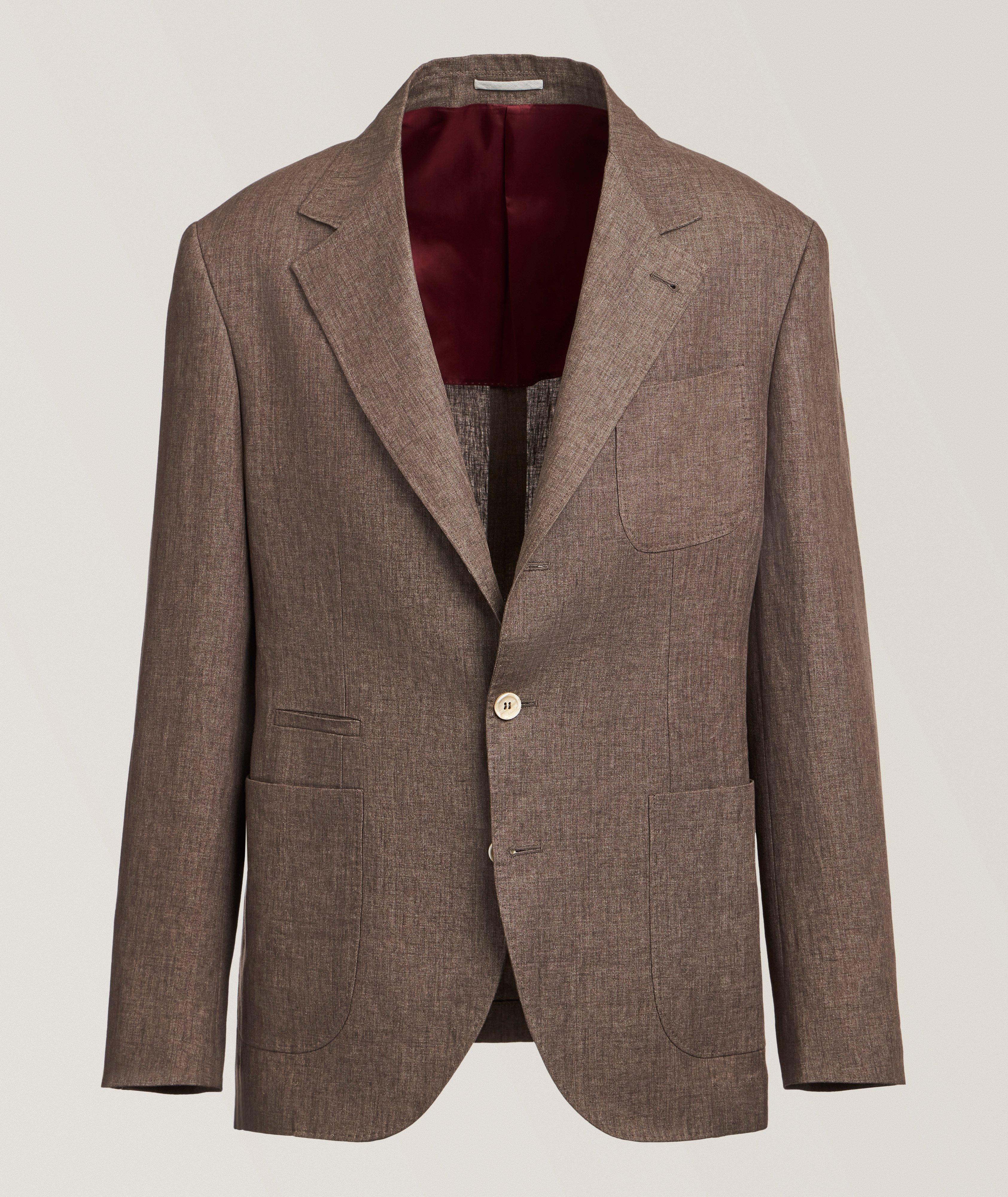 Solid Linen Sport Jacket  image 0