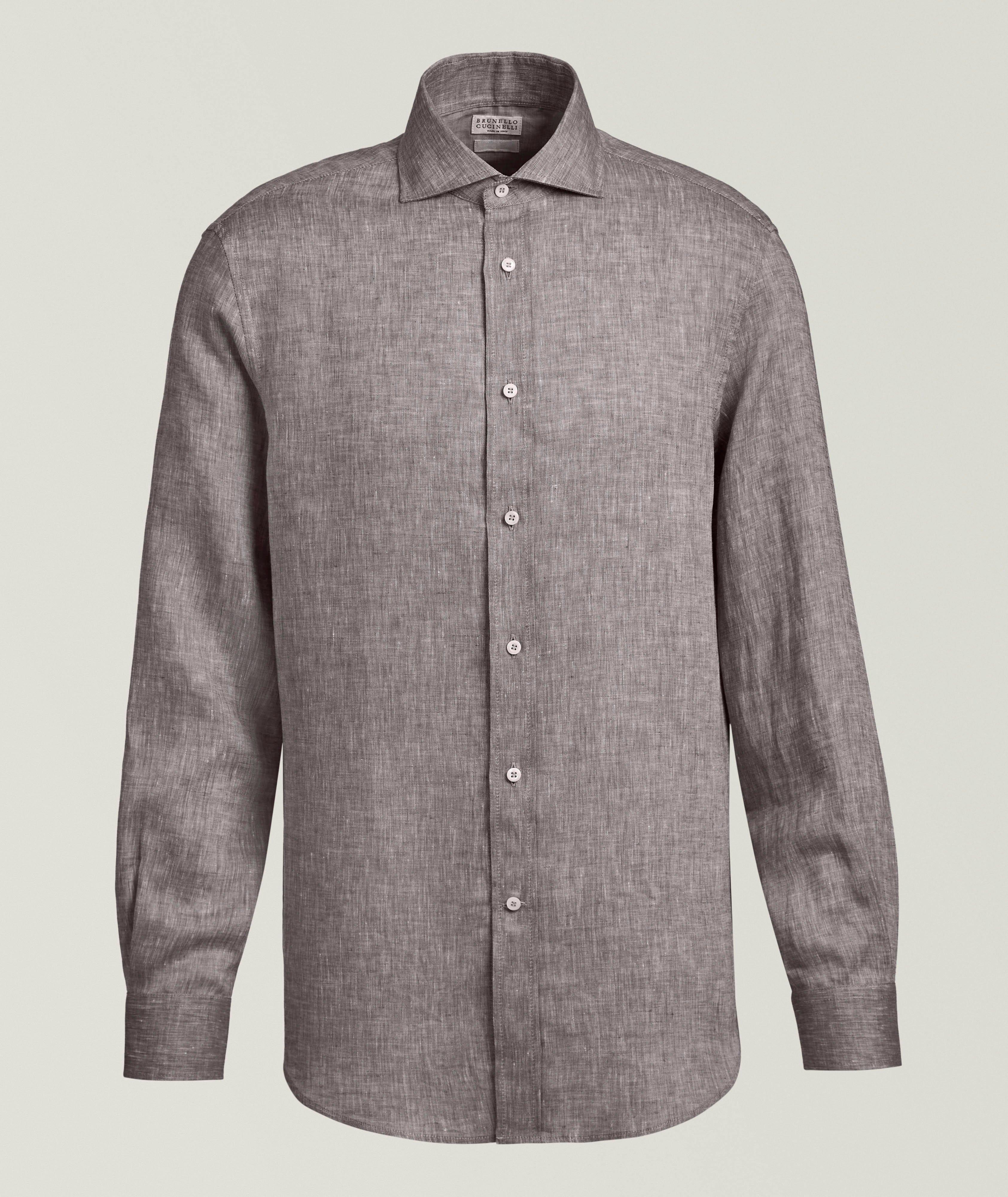 Brunello Cucinelli Easy-Fit Linen Shirt 