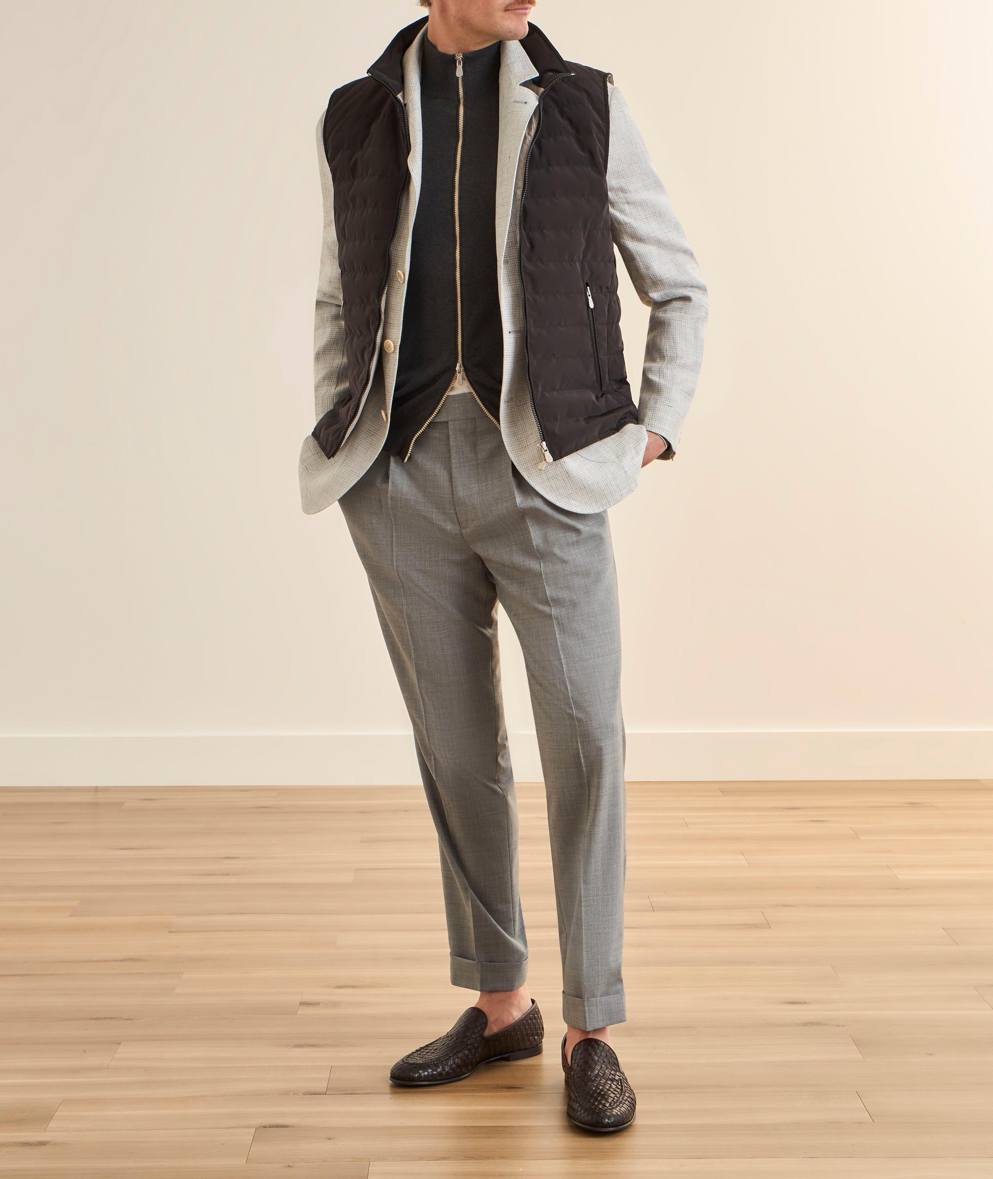 Pantalon habillé plissé en laine vierge image 4