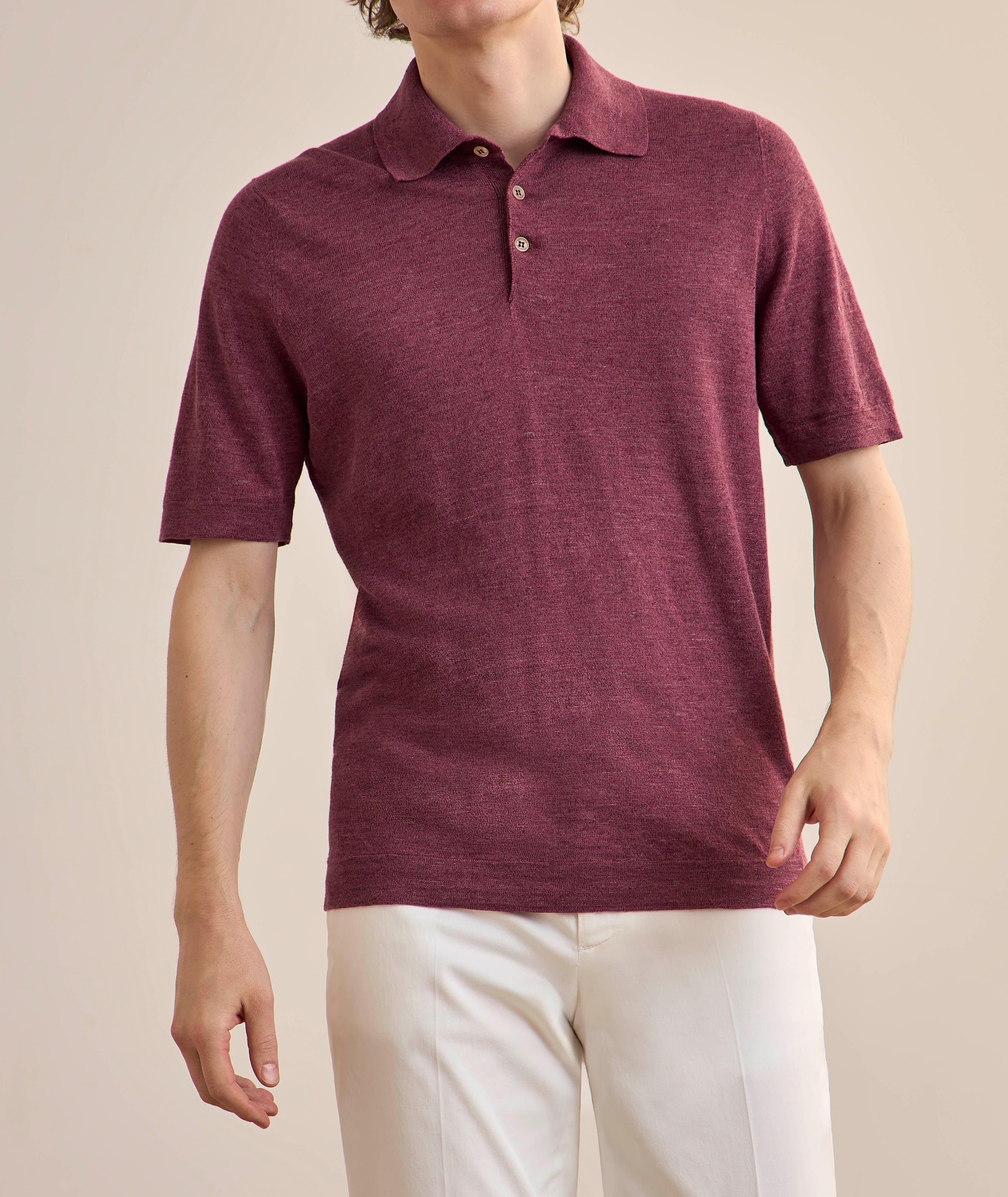 Polo lin-coton image 1
