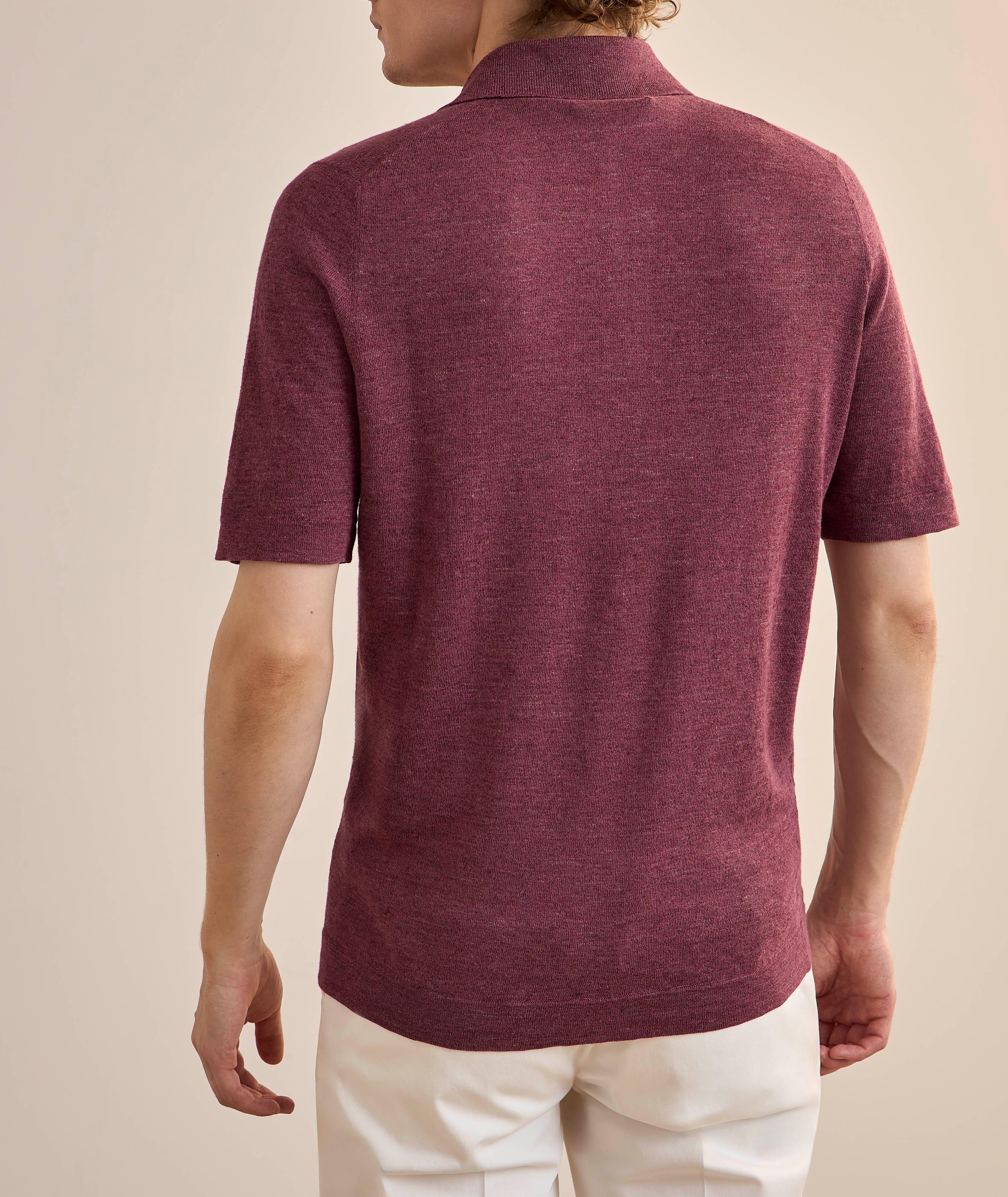 Polo lin-coton image 2