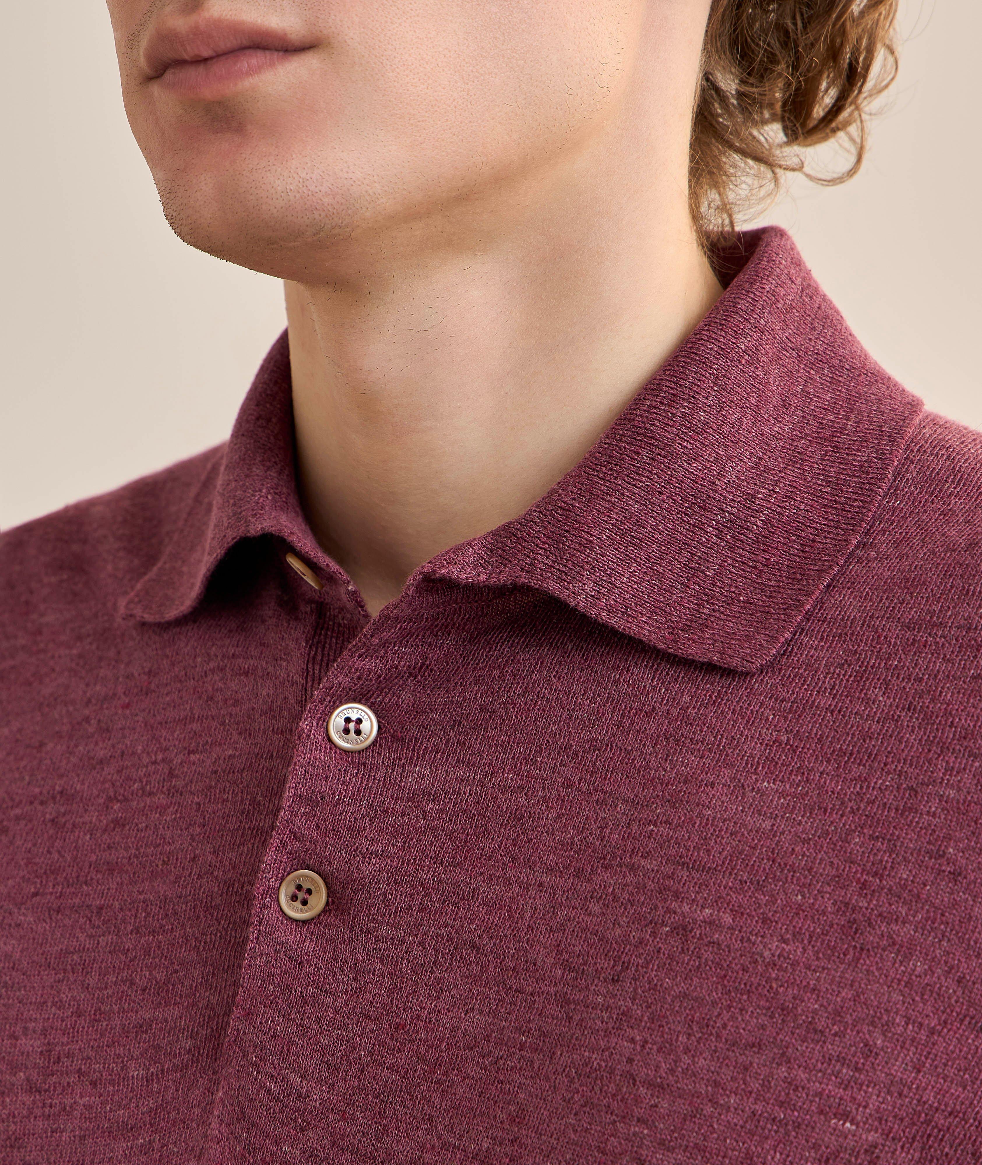 Polo lin-coton image 3