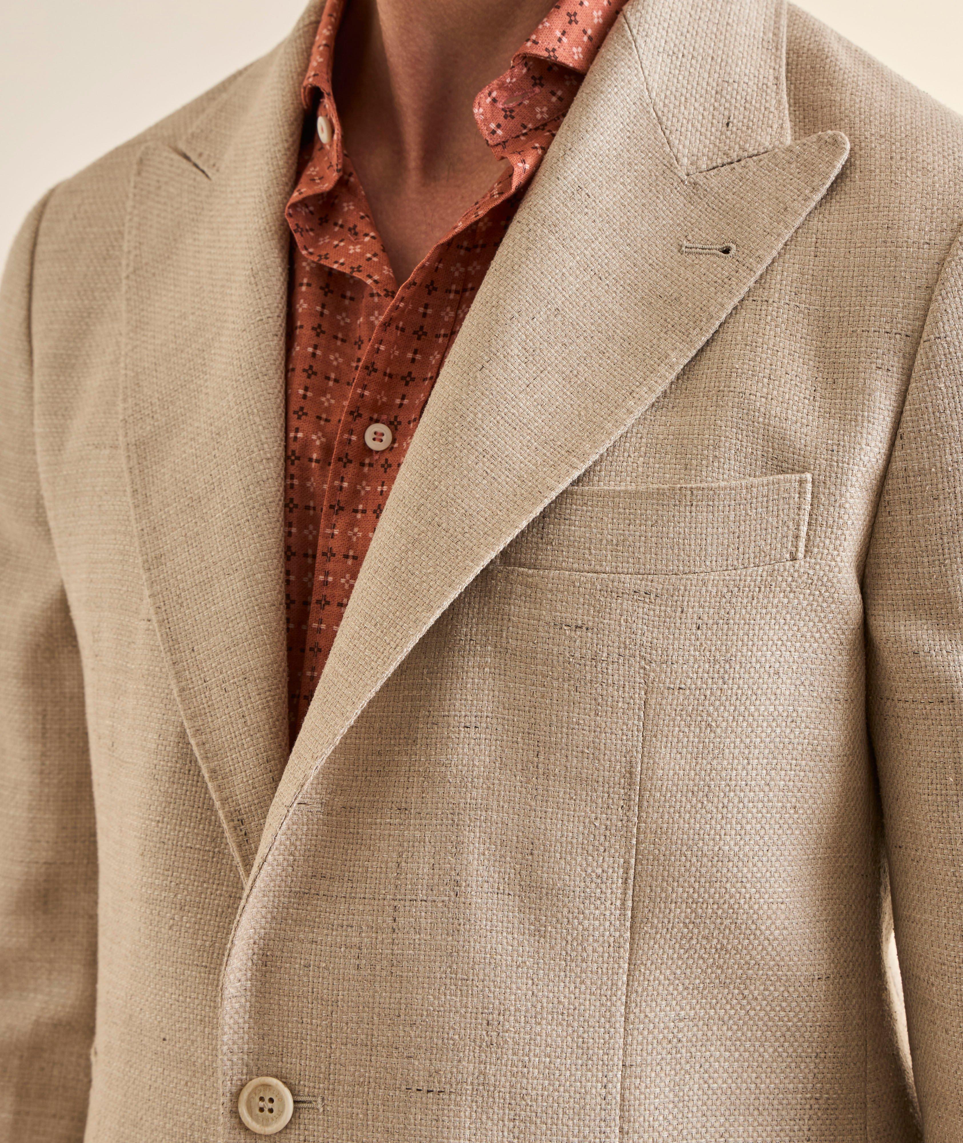 Veston sport en mélange de lin Hopsack image 3