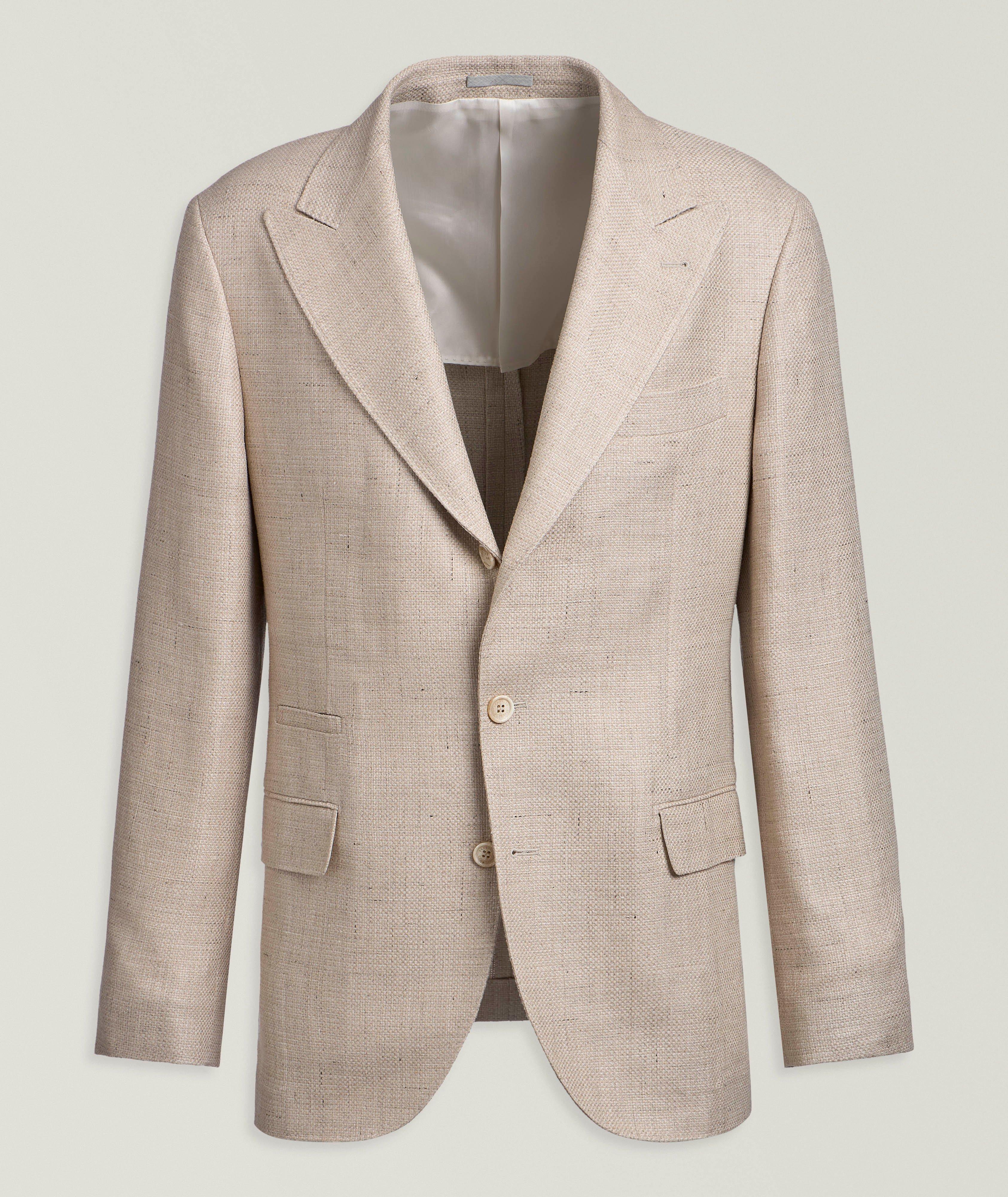 Hopsack Linen-Blend Sport Jacket  image 0