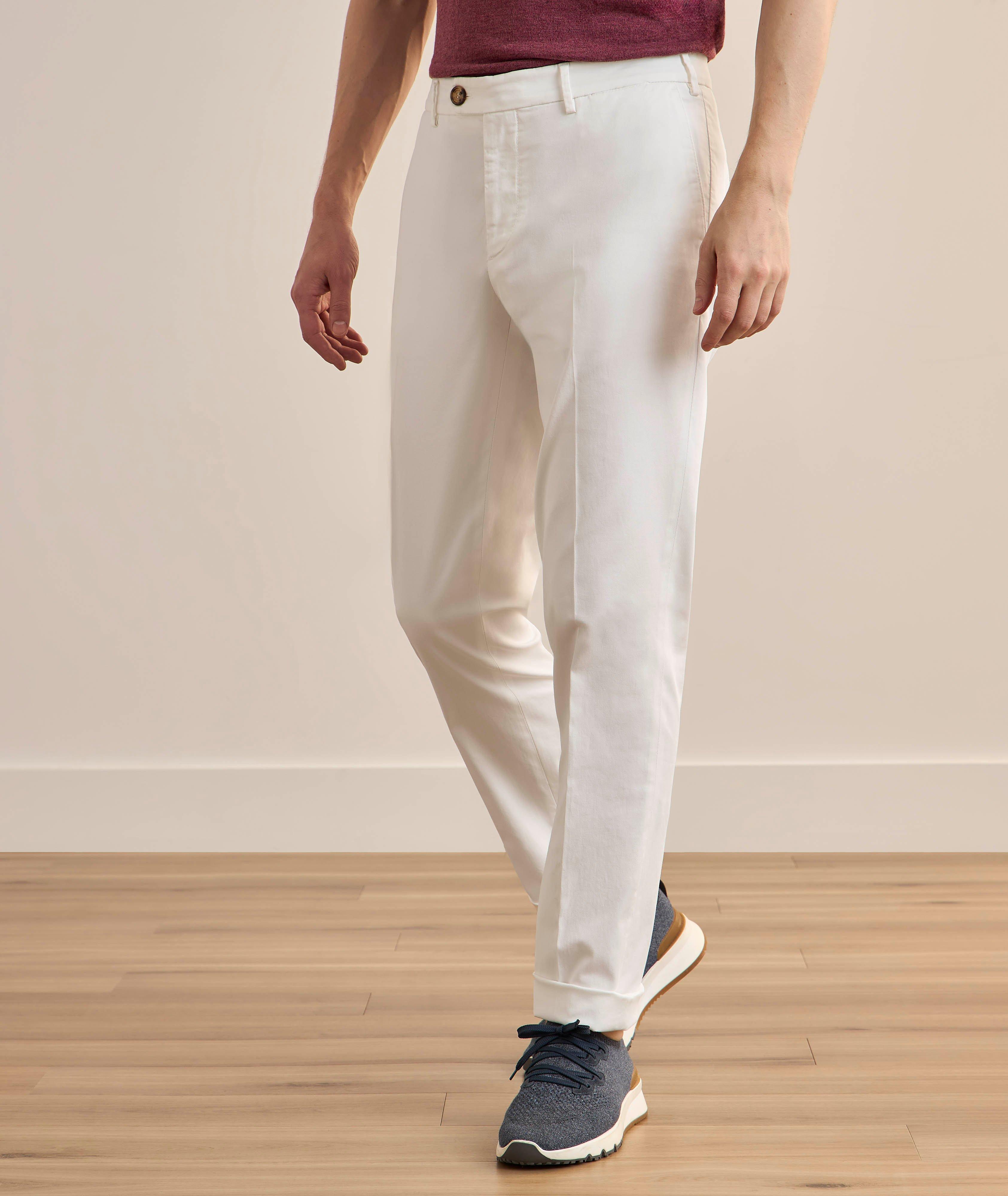 Pantalon chino coton extensible coupe Italian image 1