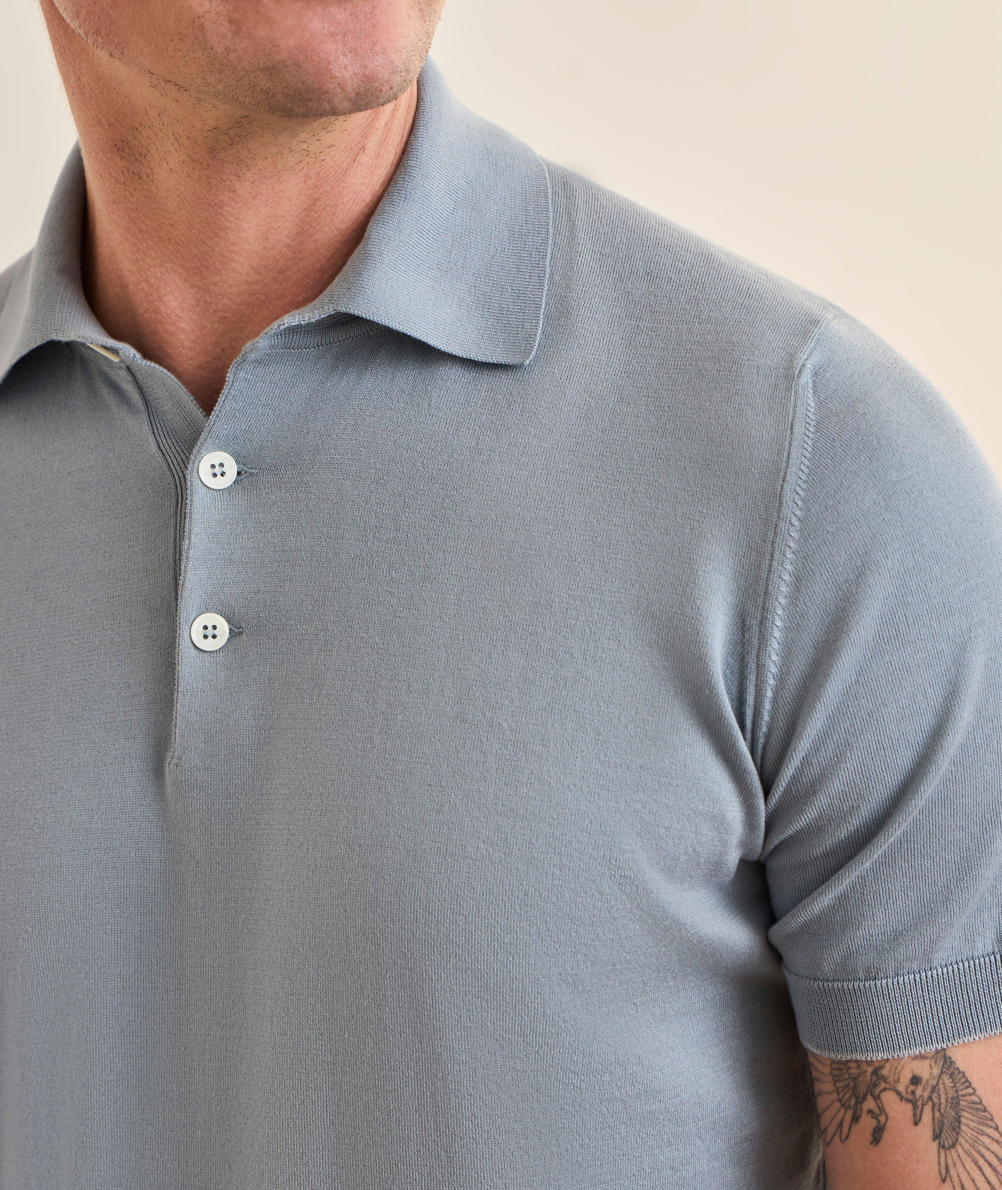 Contrast Tipping Knit Cotton Polo  image 3