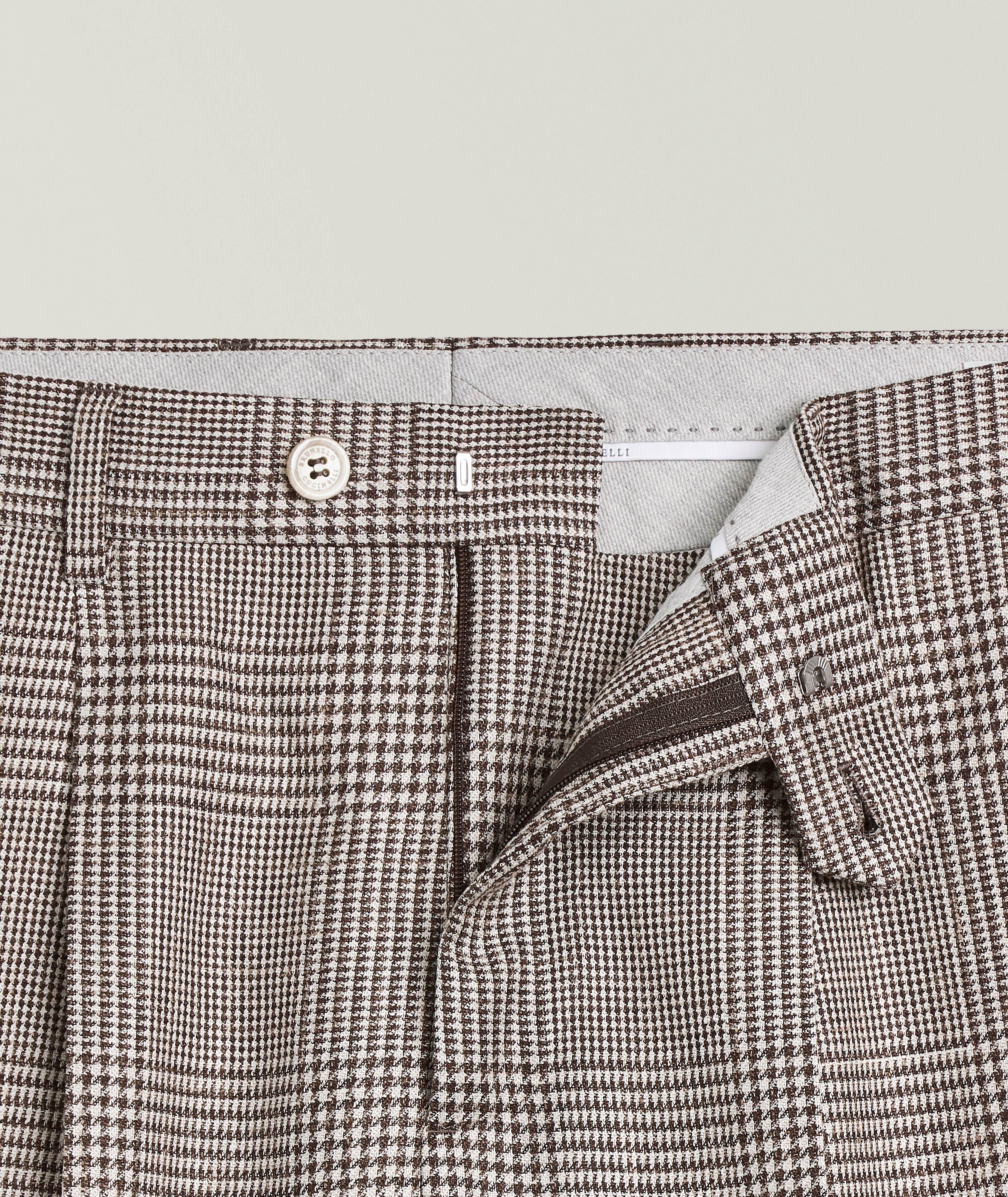 Glen Check Wool-Blend Suit Pants image 1