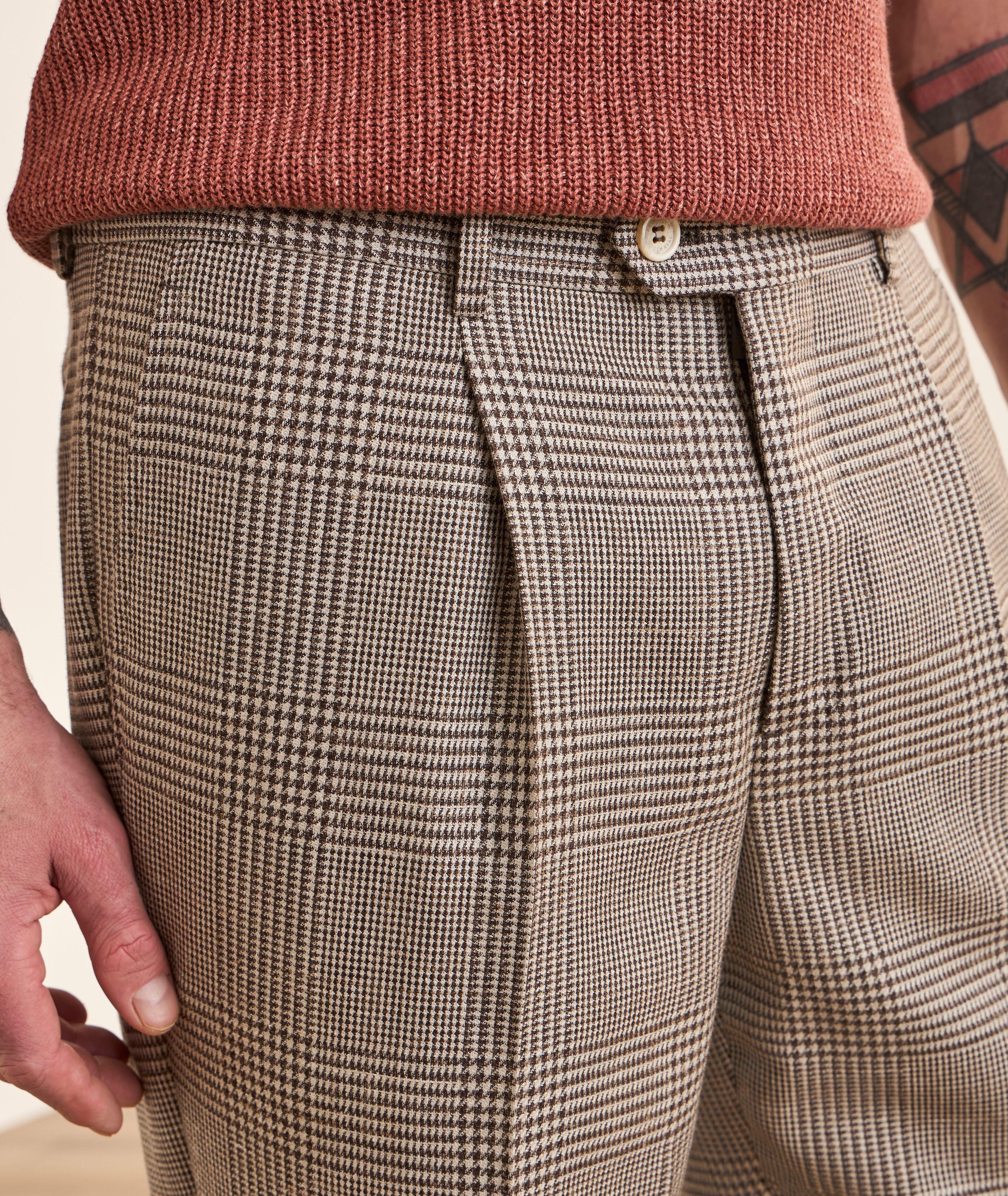 Glen Check Wool-Blend Suit Pants image 3