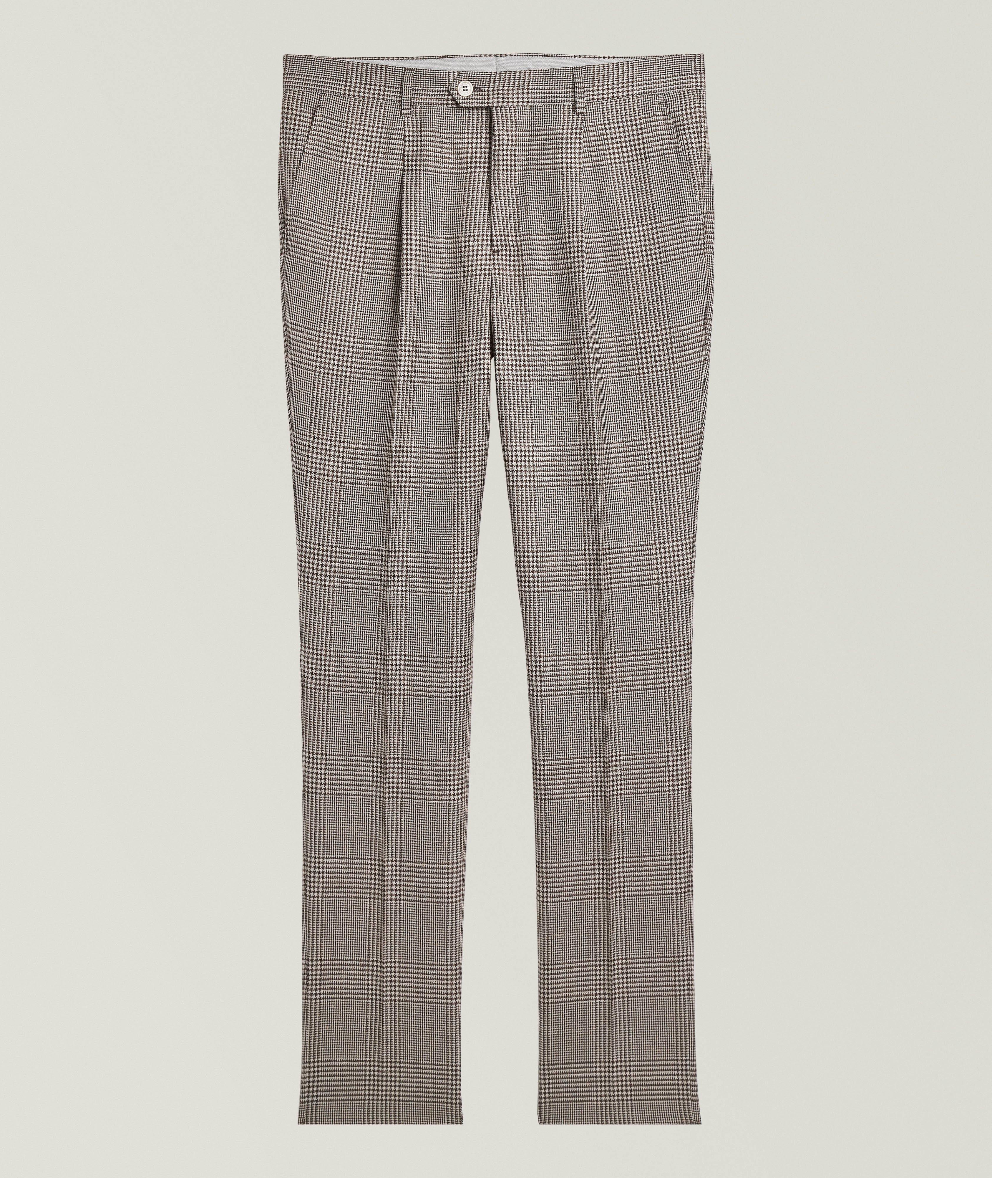 Glen Check Wool-Blend Suit Pants image 0