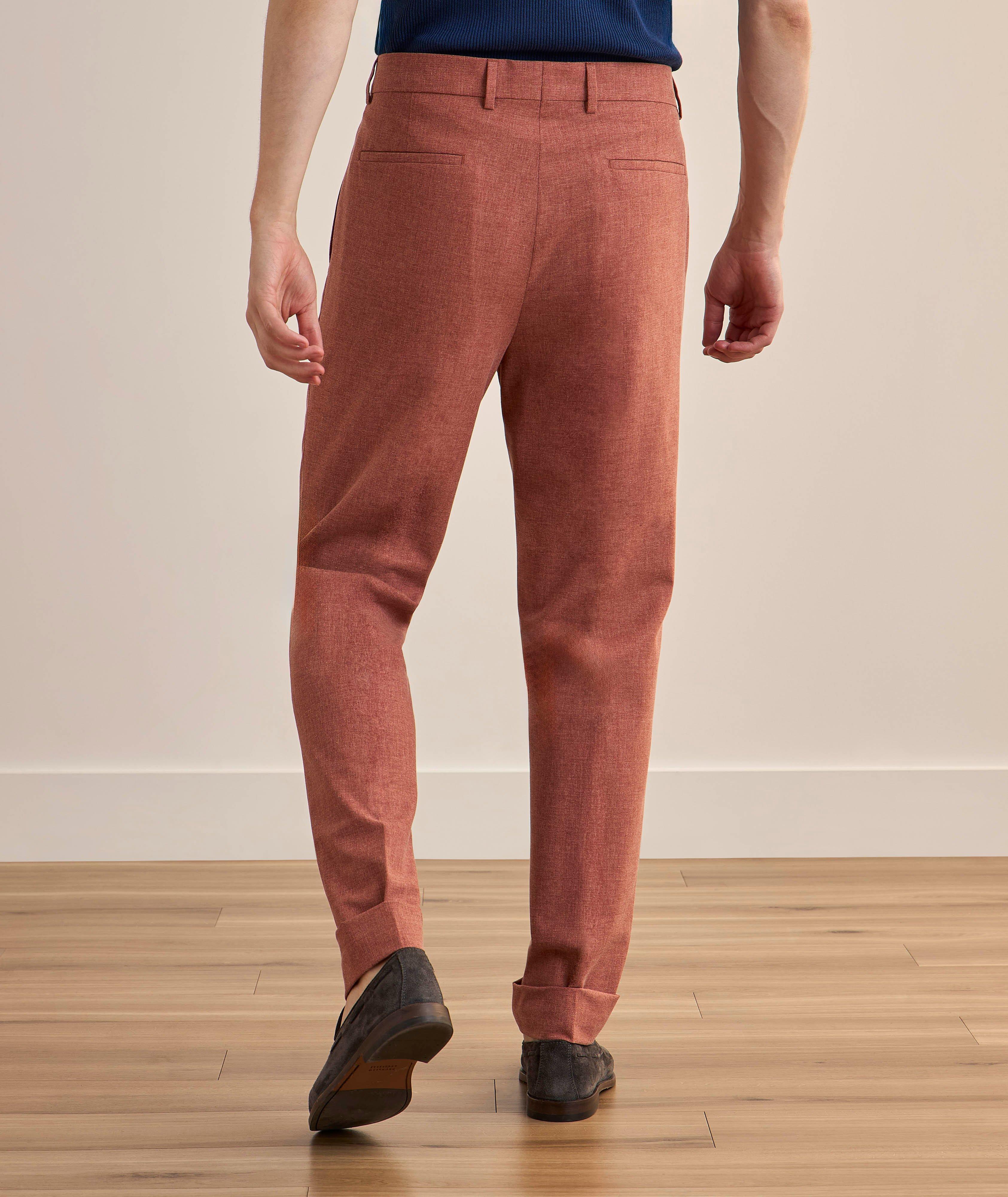 Pantalon habillé à plis mélange laine vierge image 2