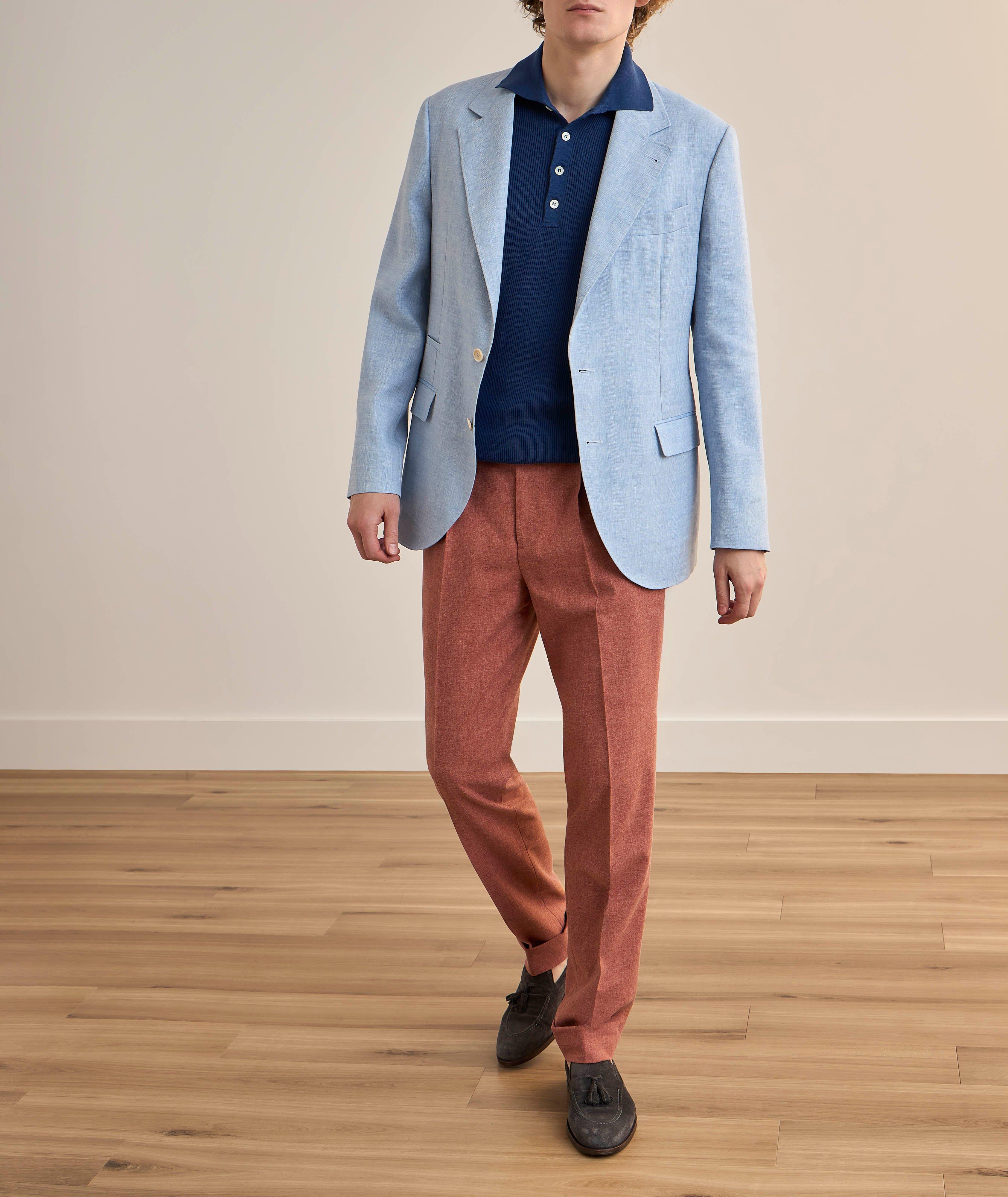 Pantalon habillé à plis mélange laine vierge image 4