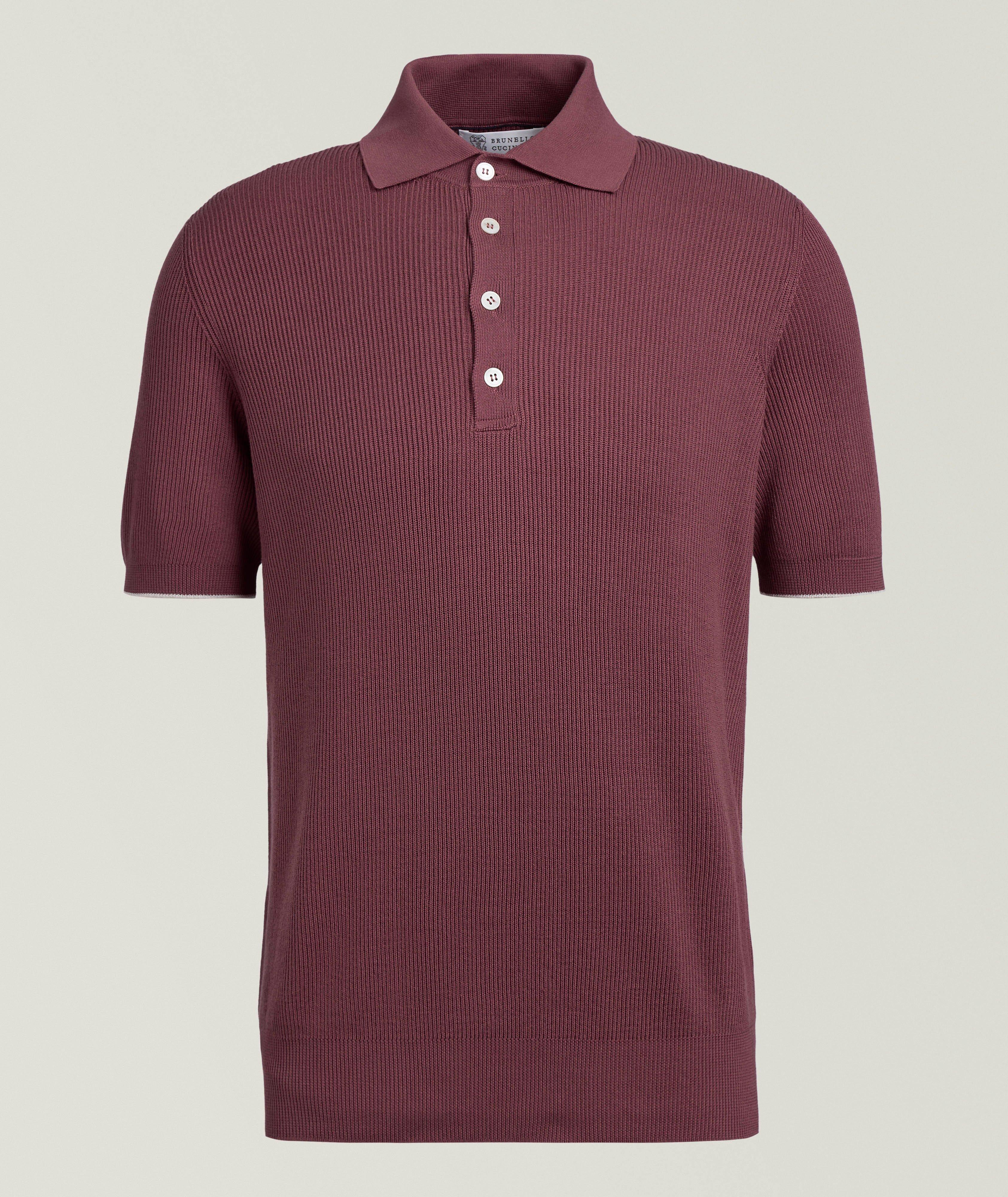 Ribbed Cotton Polo  image 0