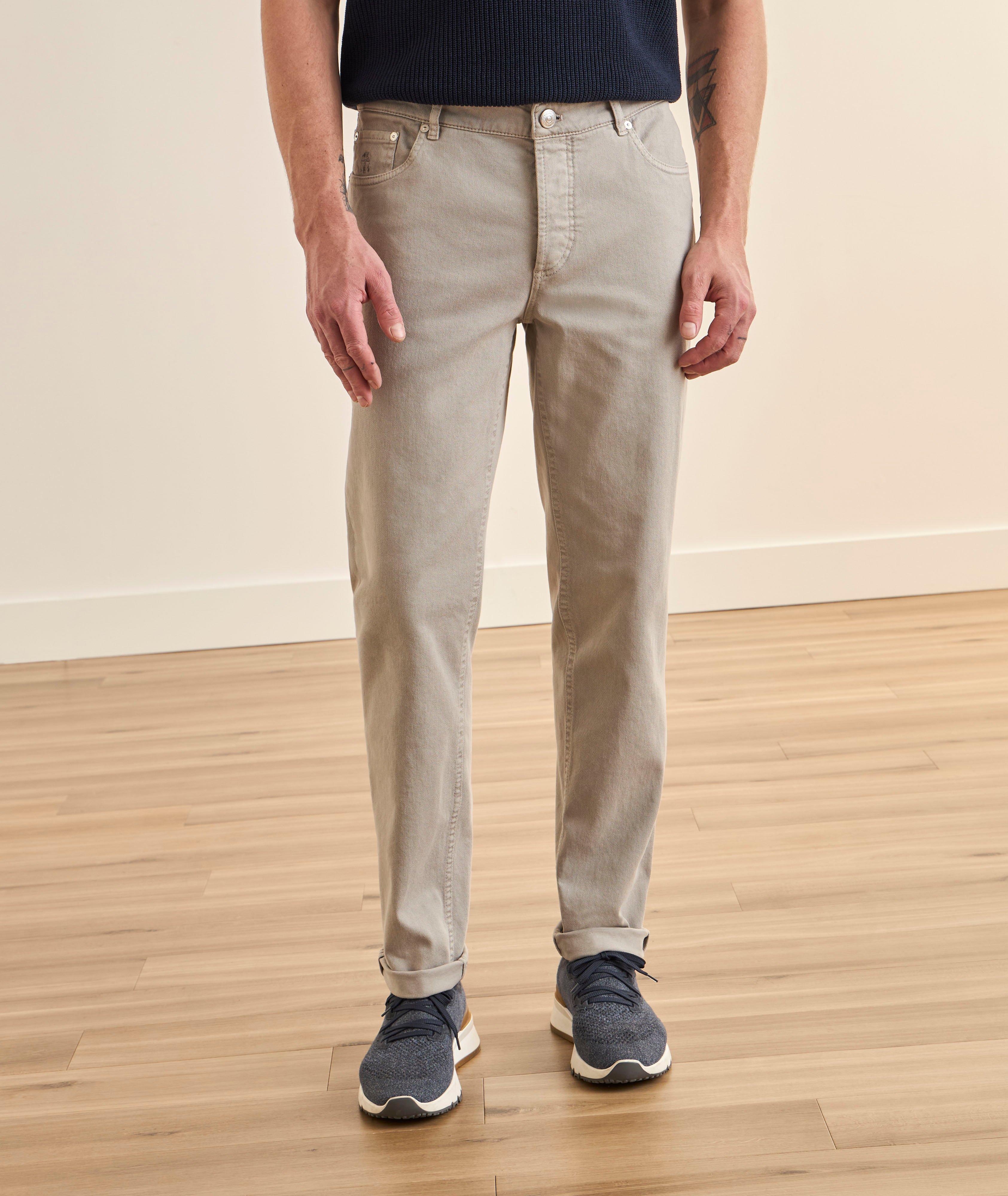 Traditional-Fit Denim Five-Pocket Pants image 1