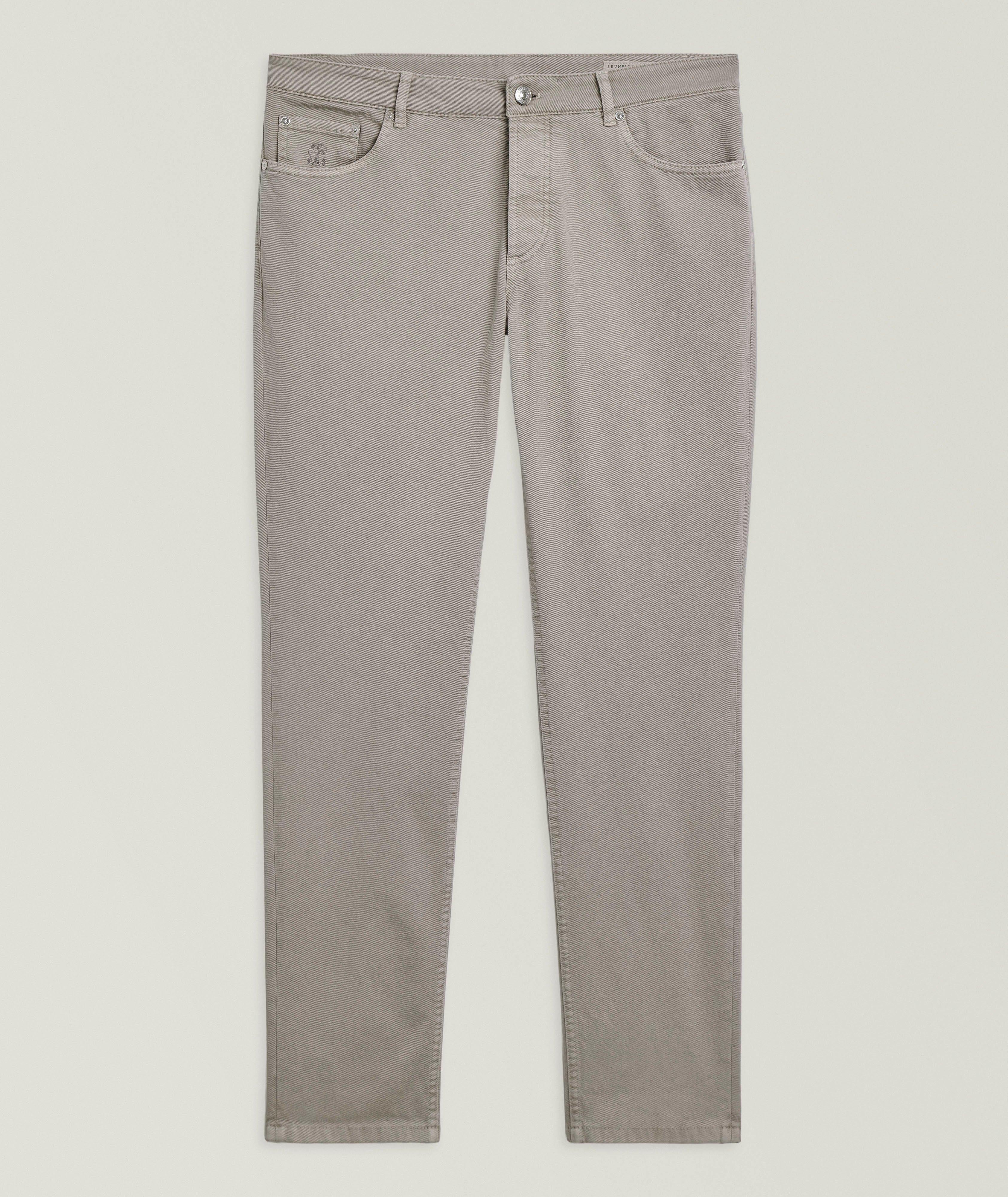 Traditional-Fit Denim Five-Pocket Pants image 0