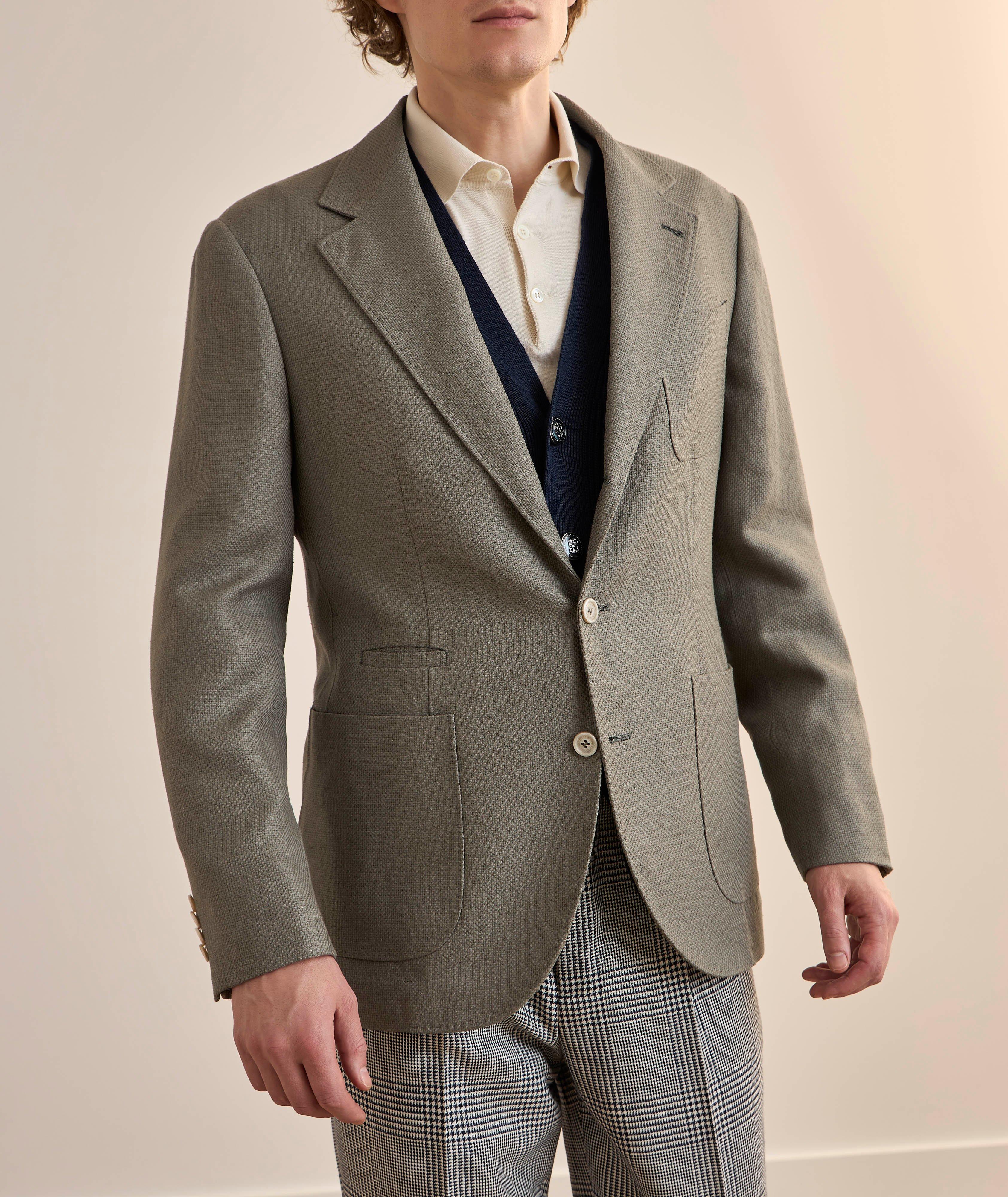 Veston sport mélange lin Hopsack image 1