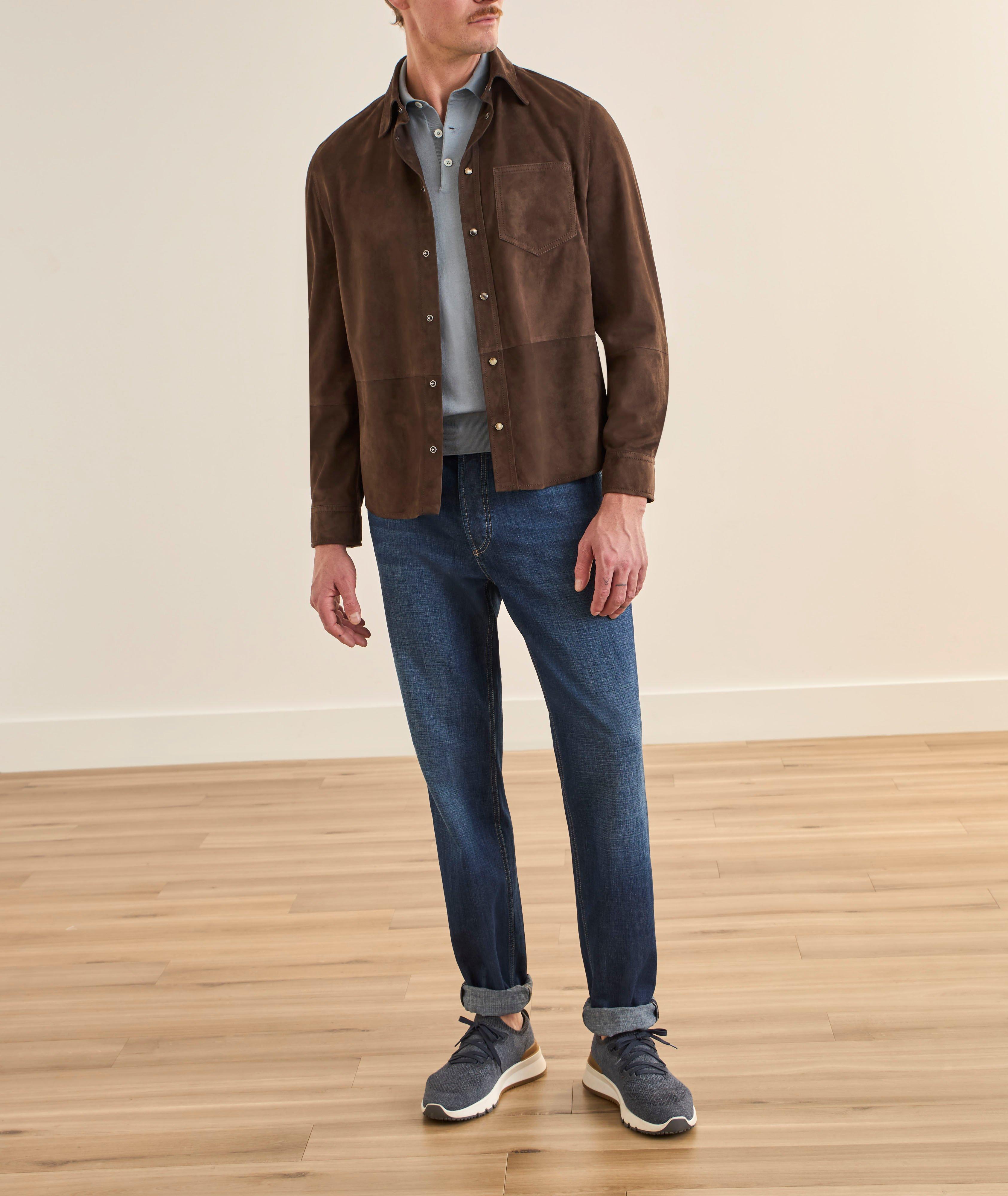 Surchemise suède à boutons-pression image 5