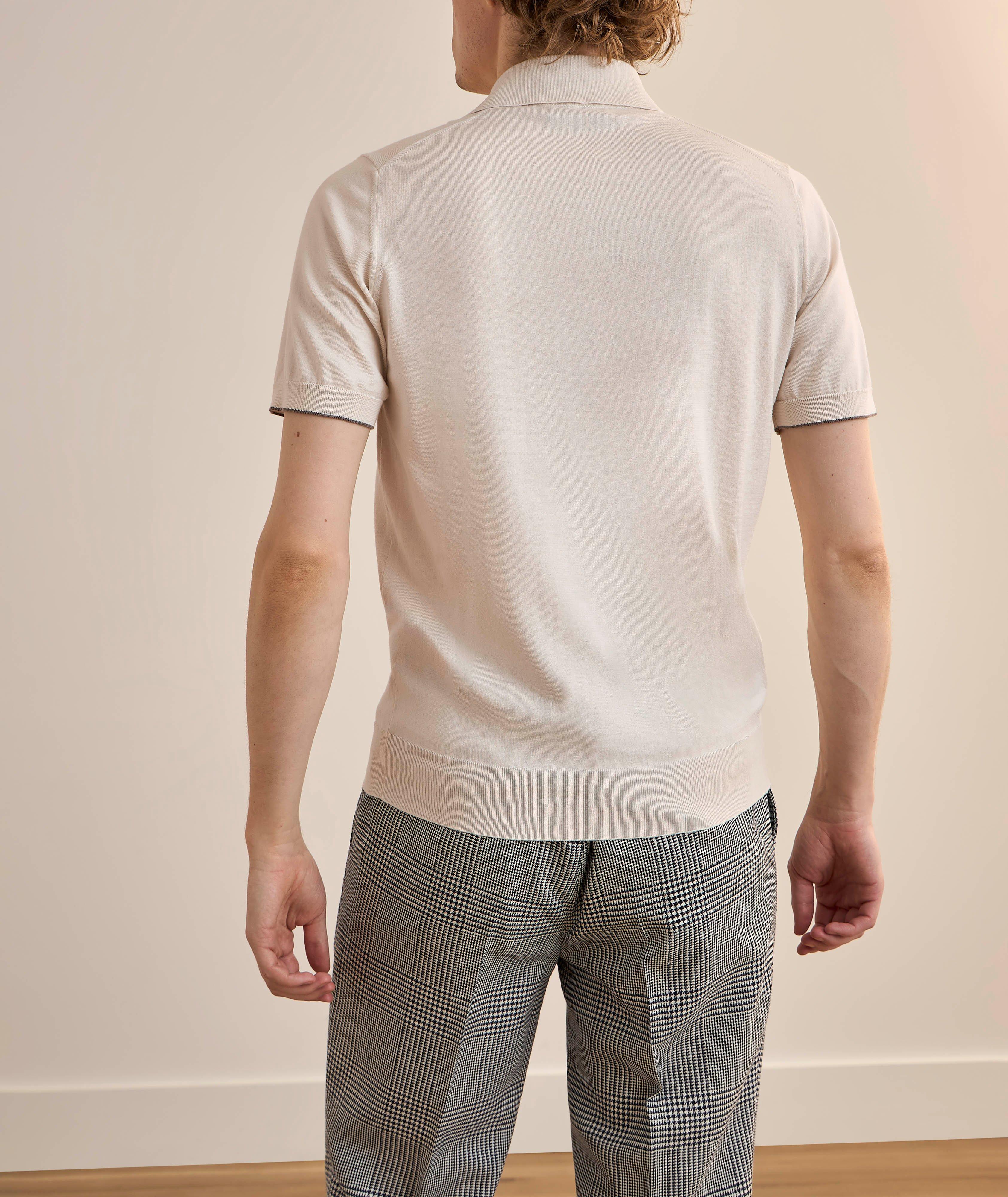 Contrast Tipping Knit Cotton Polo  image 2