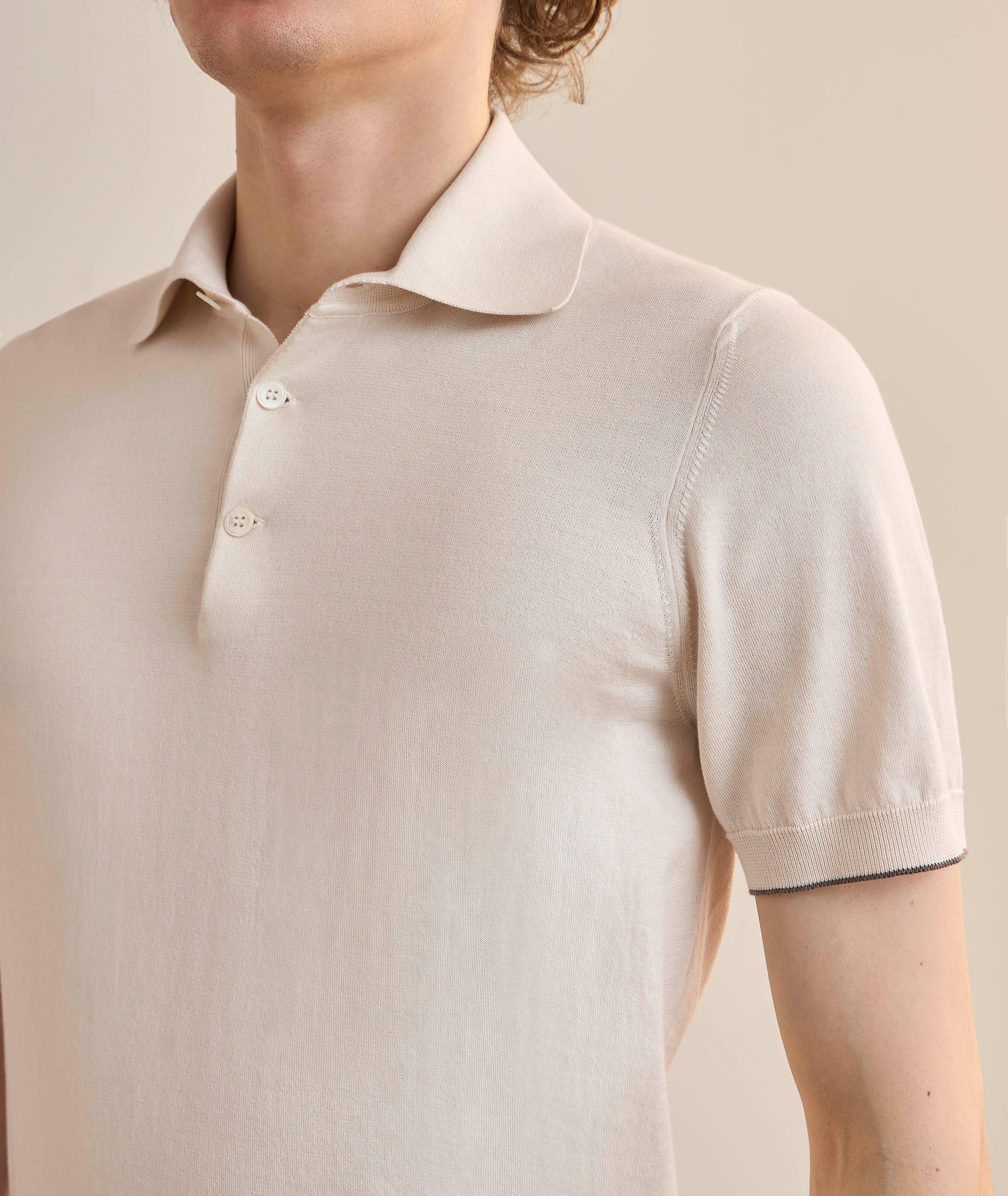 Contrast Tipping Knit Cotton Polo  image 3