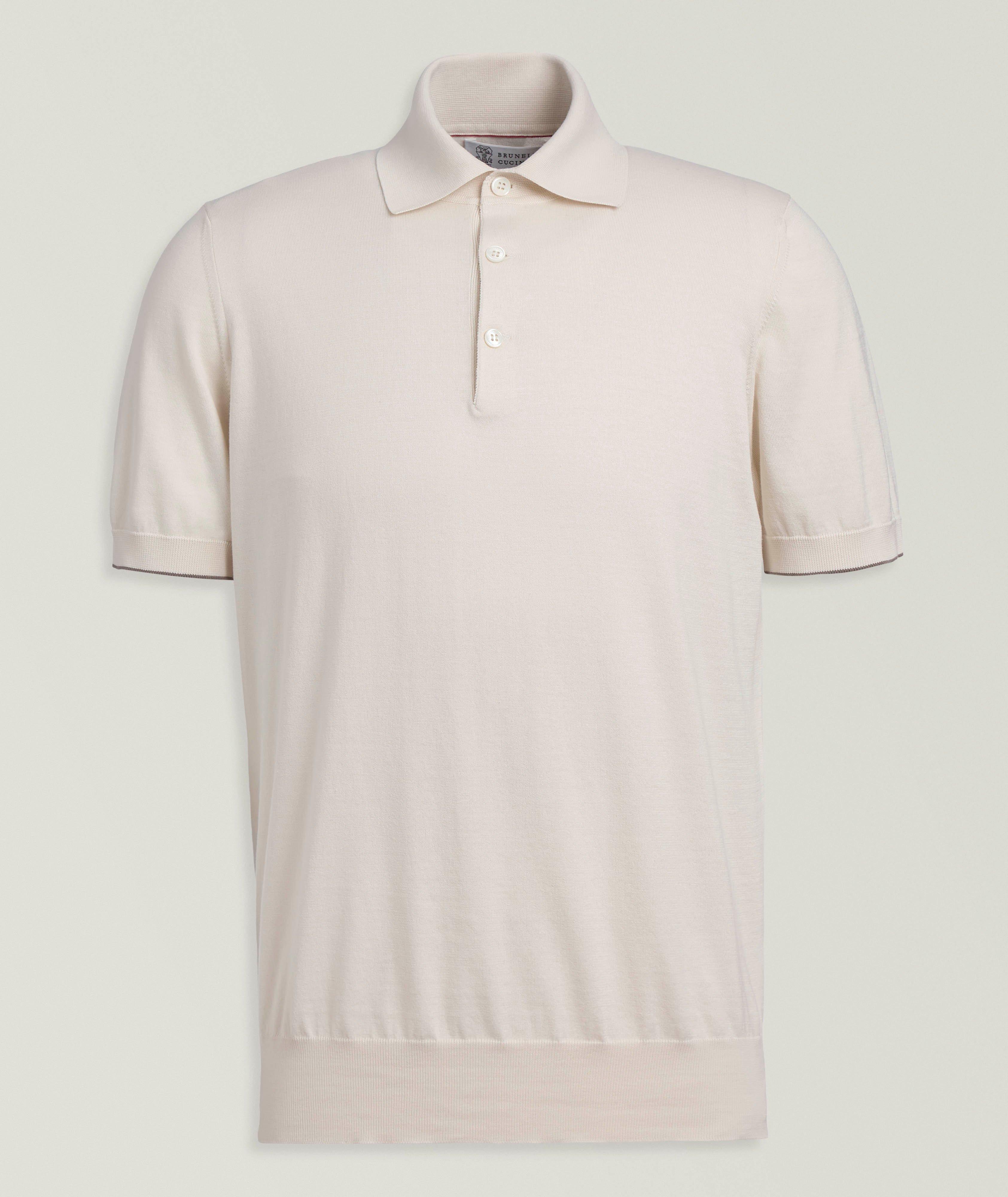 Contrast Tipping Knit Cotton Polo  image 0
