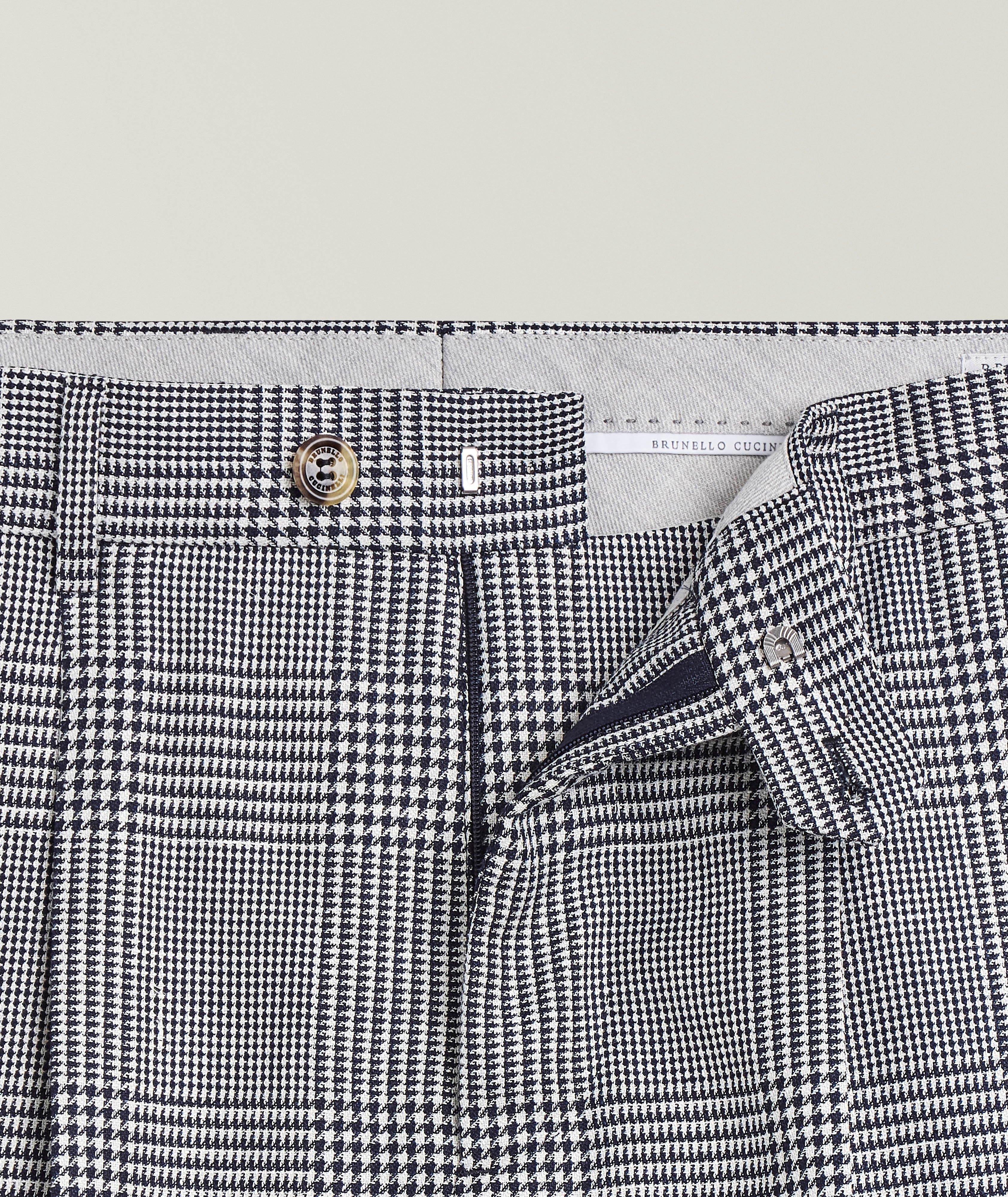 Glen Check Wool-Blend Suit Pants image 1