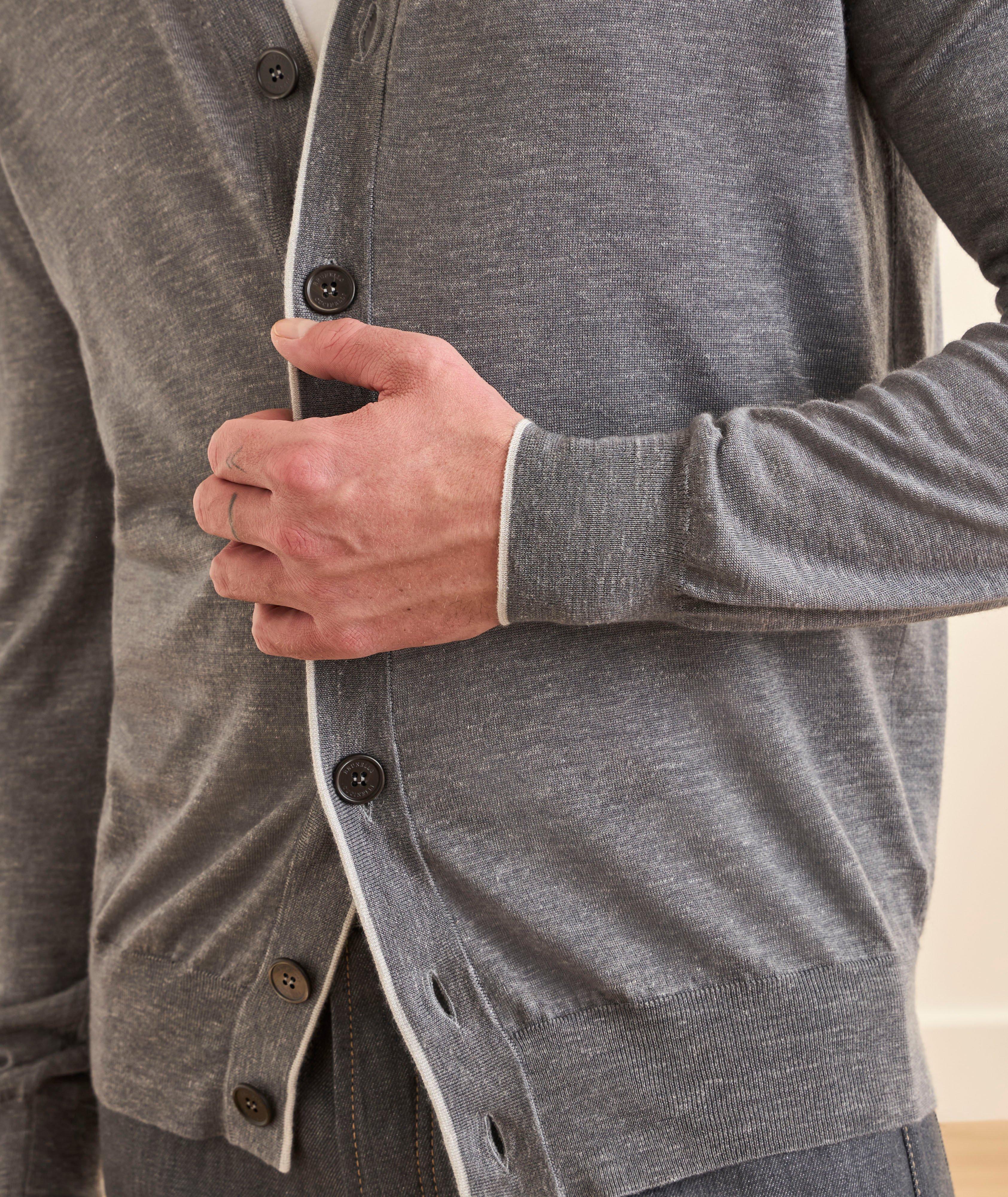 Cashmere-Blend Buttoned Cardigan  image 3