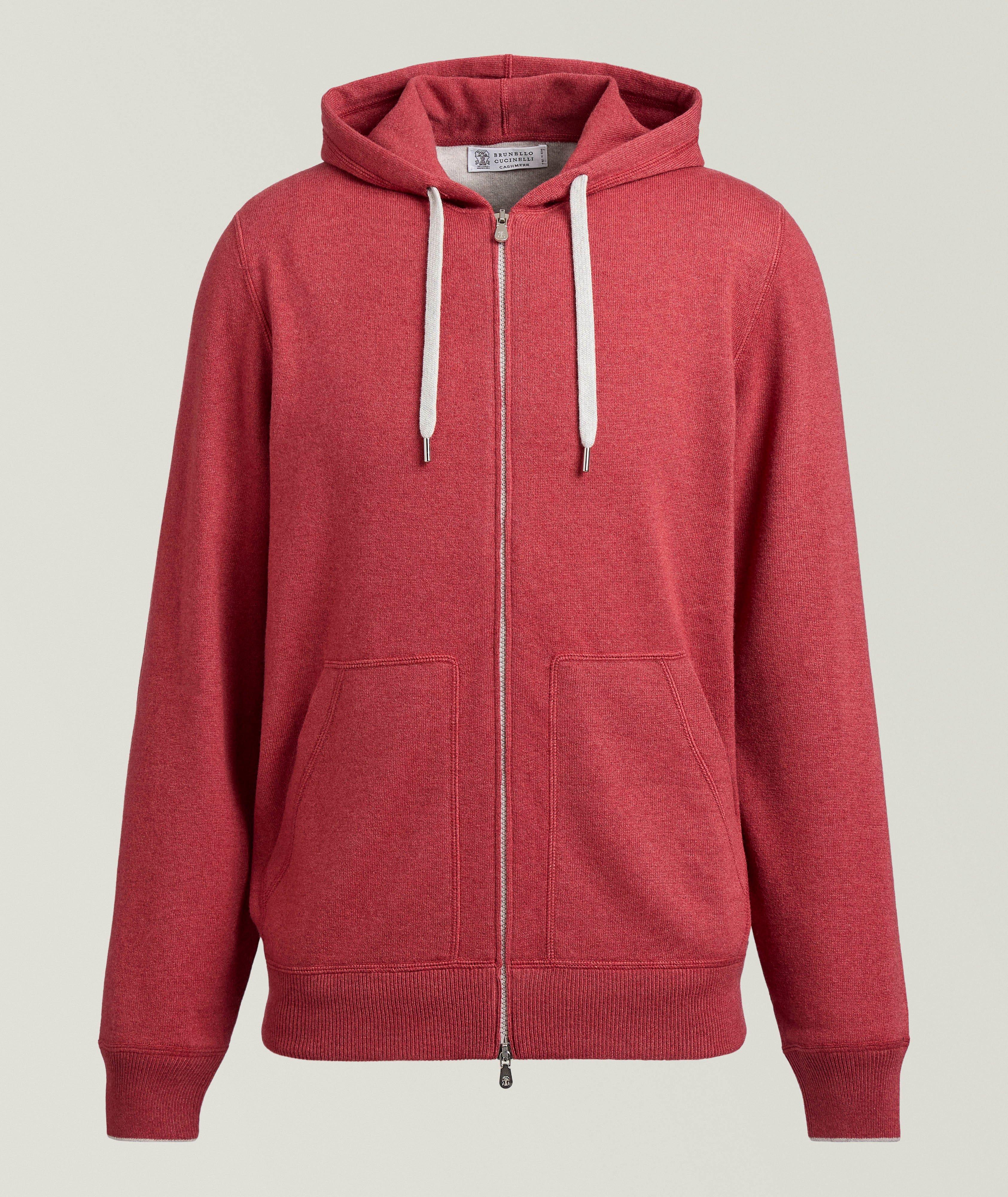 Brunello Cucinelli Cashmere Full-Zip Hooded Sweater