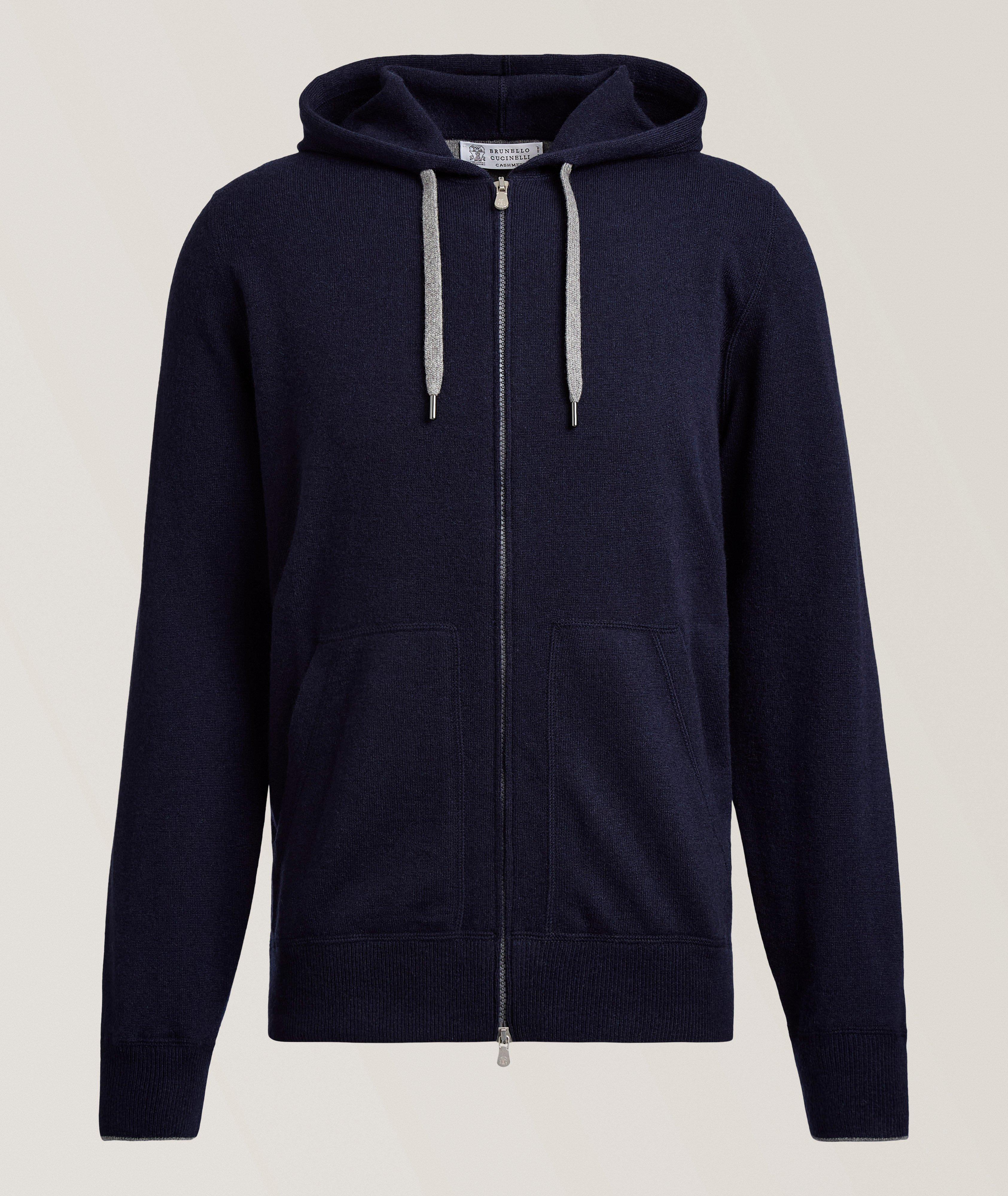 Pull à capuche cachemire zippé image 0