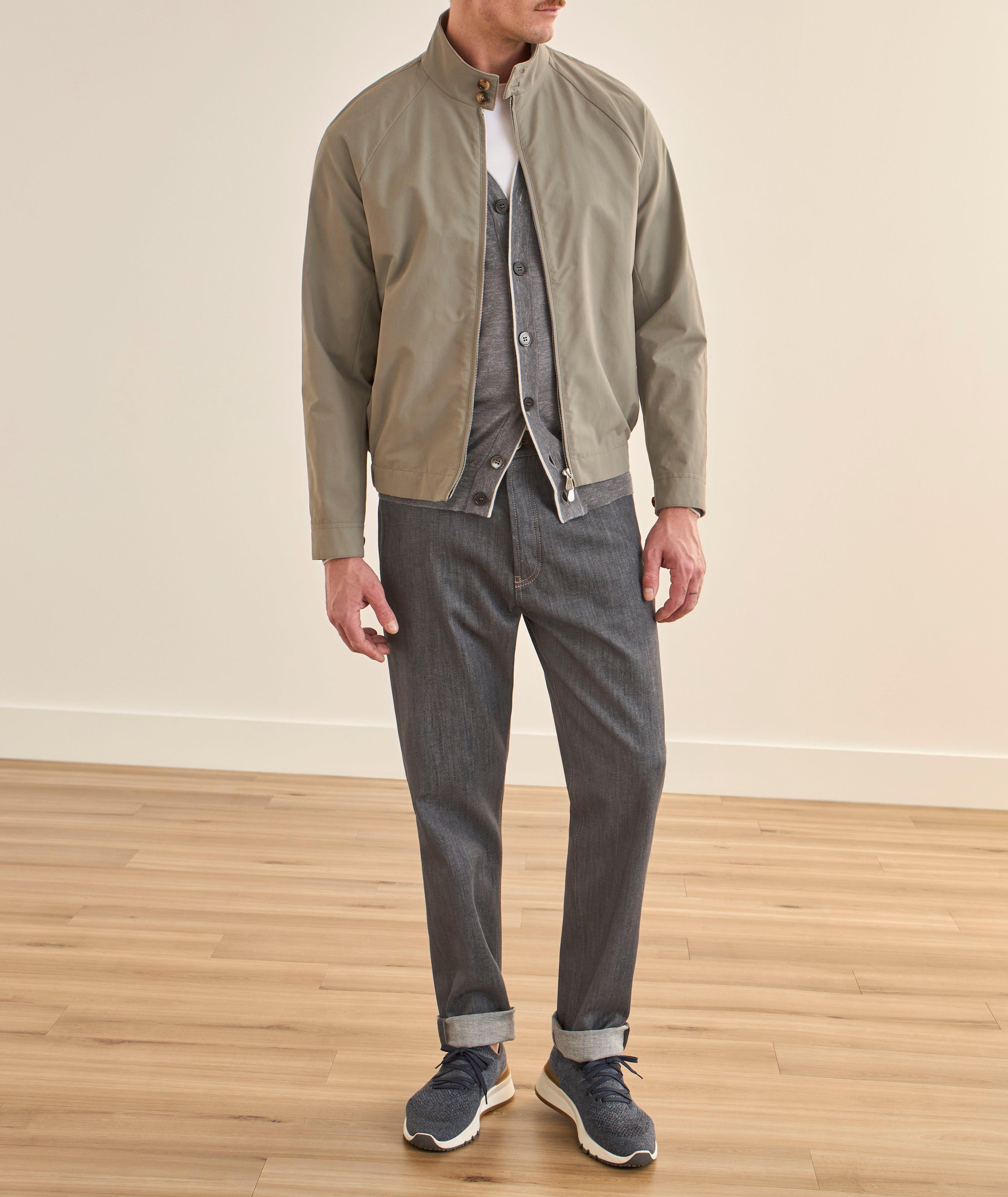 Cotton-Blend Raglan Bomber image 5