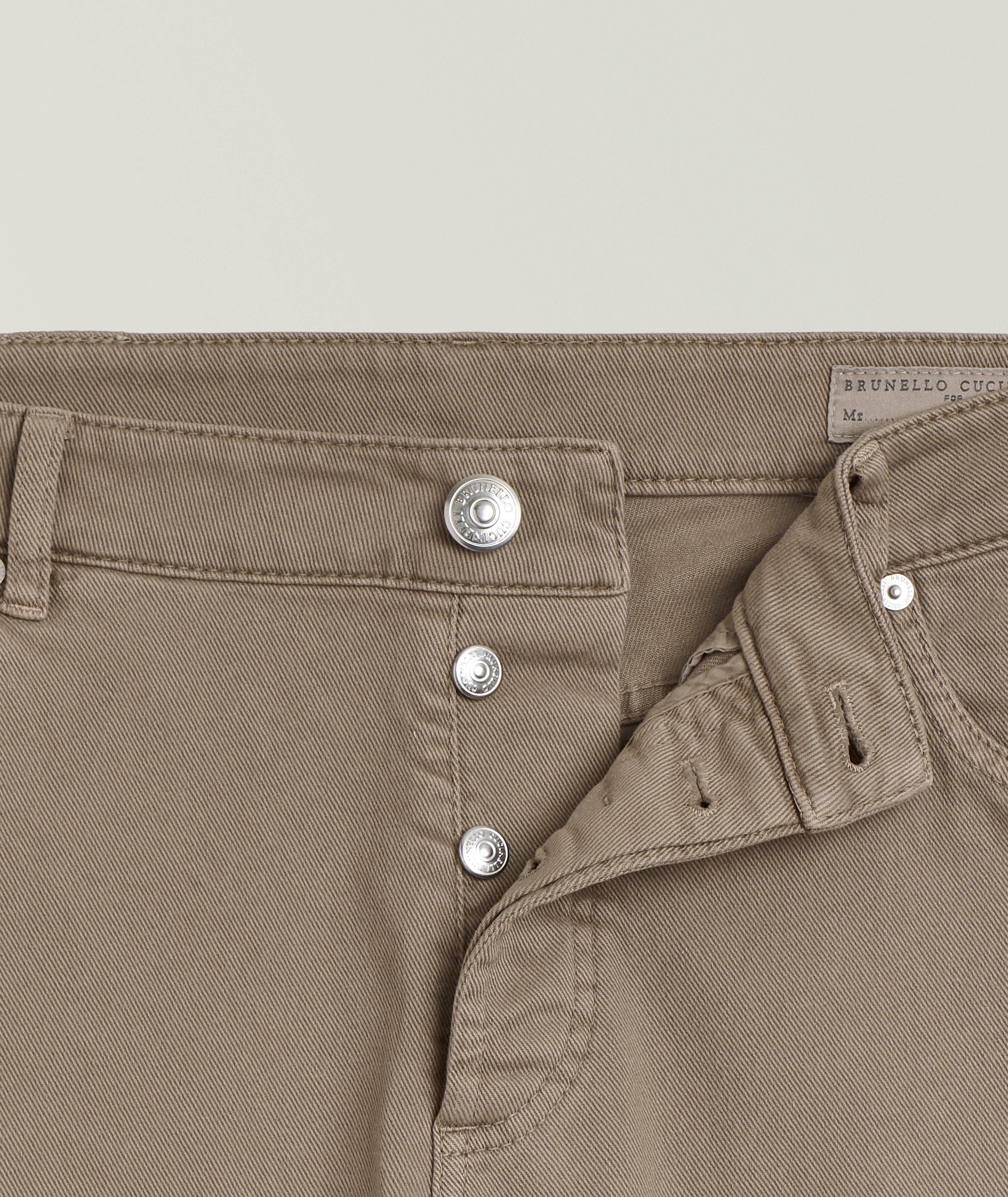 Traditional-Fit Denim Five-Pocket Pants image 1