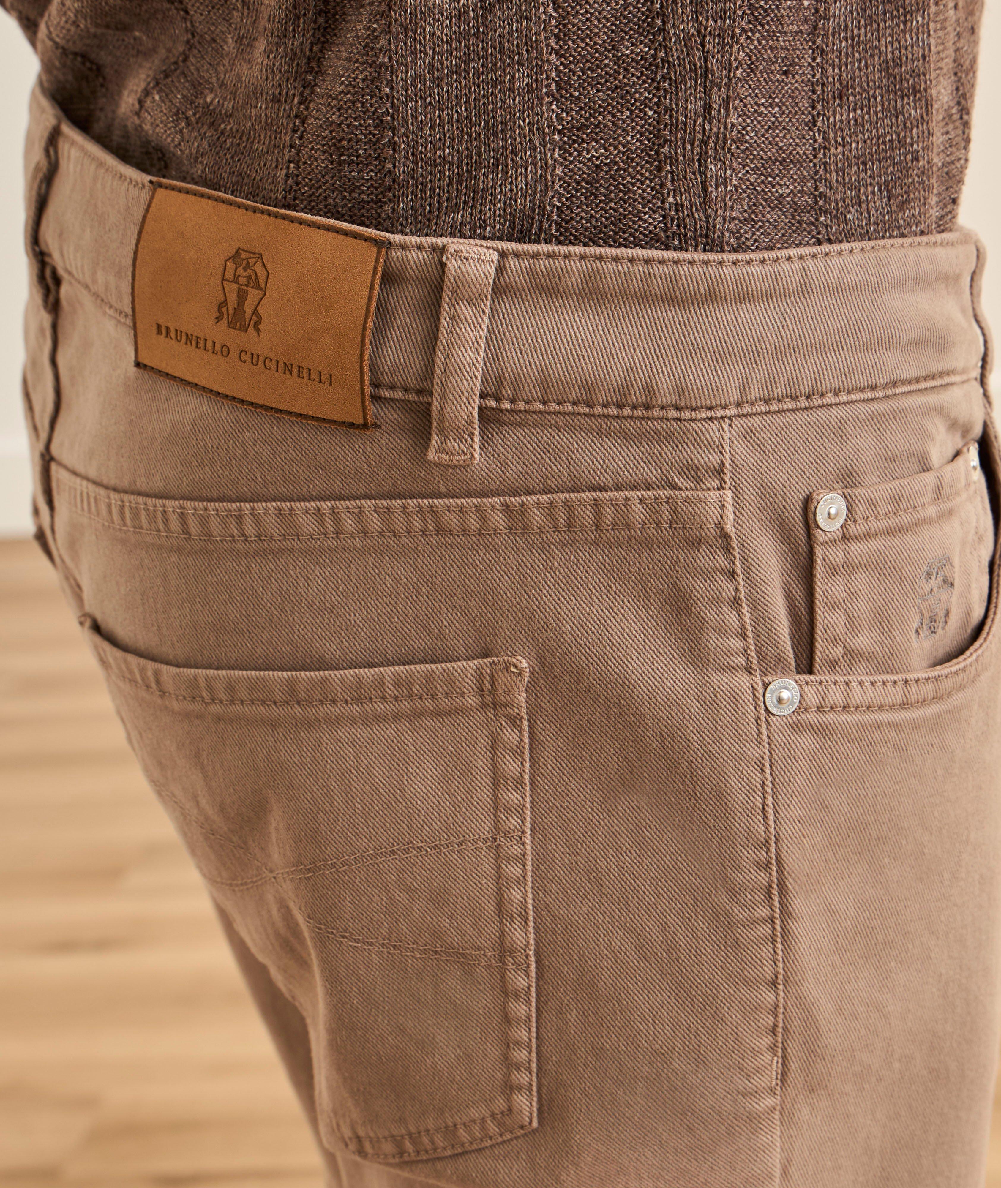 Traditional-Fit Denim Five-Pocket Pants image 3