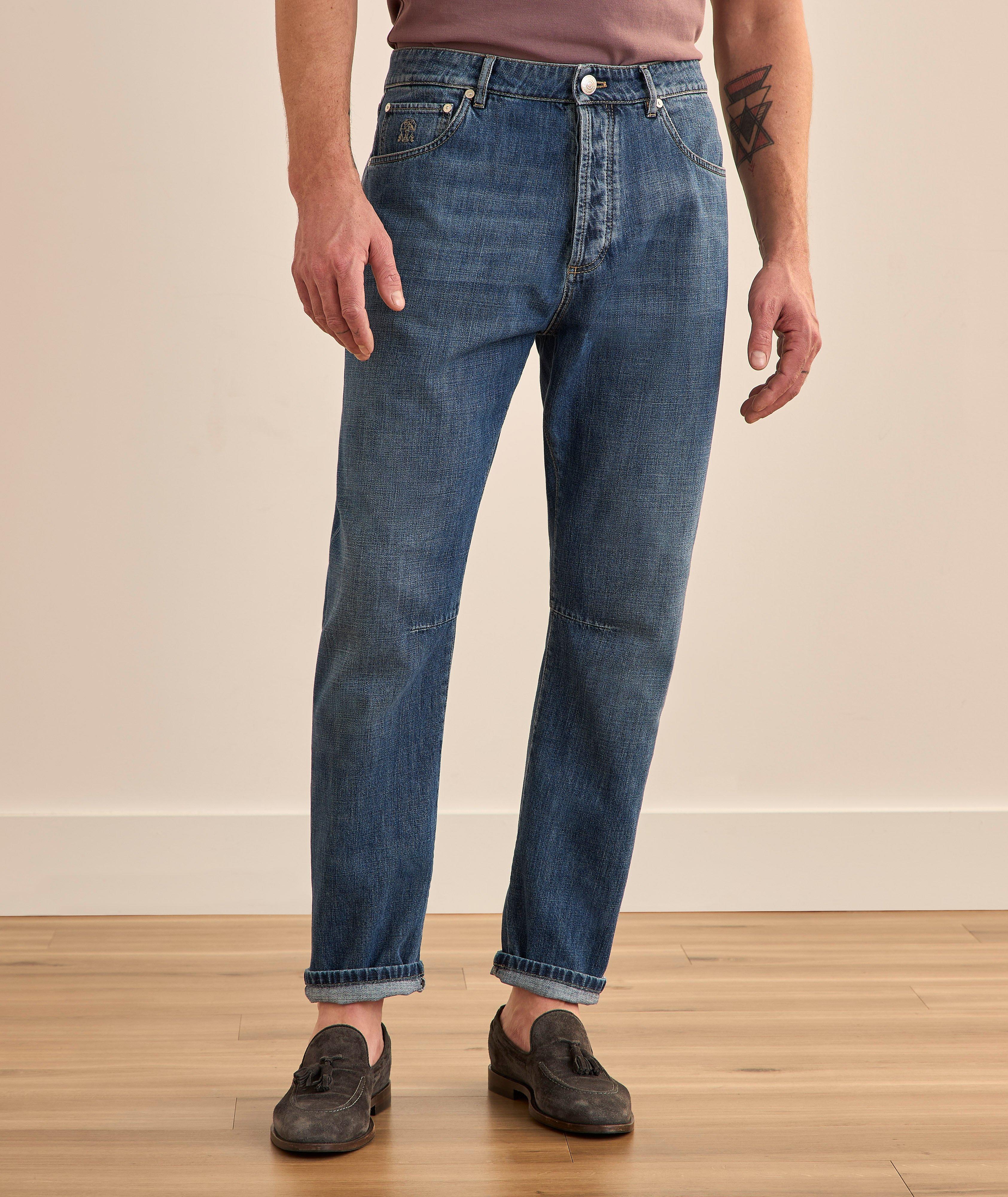 Leisure-Fit Lightweight Jeans  image 1