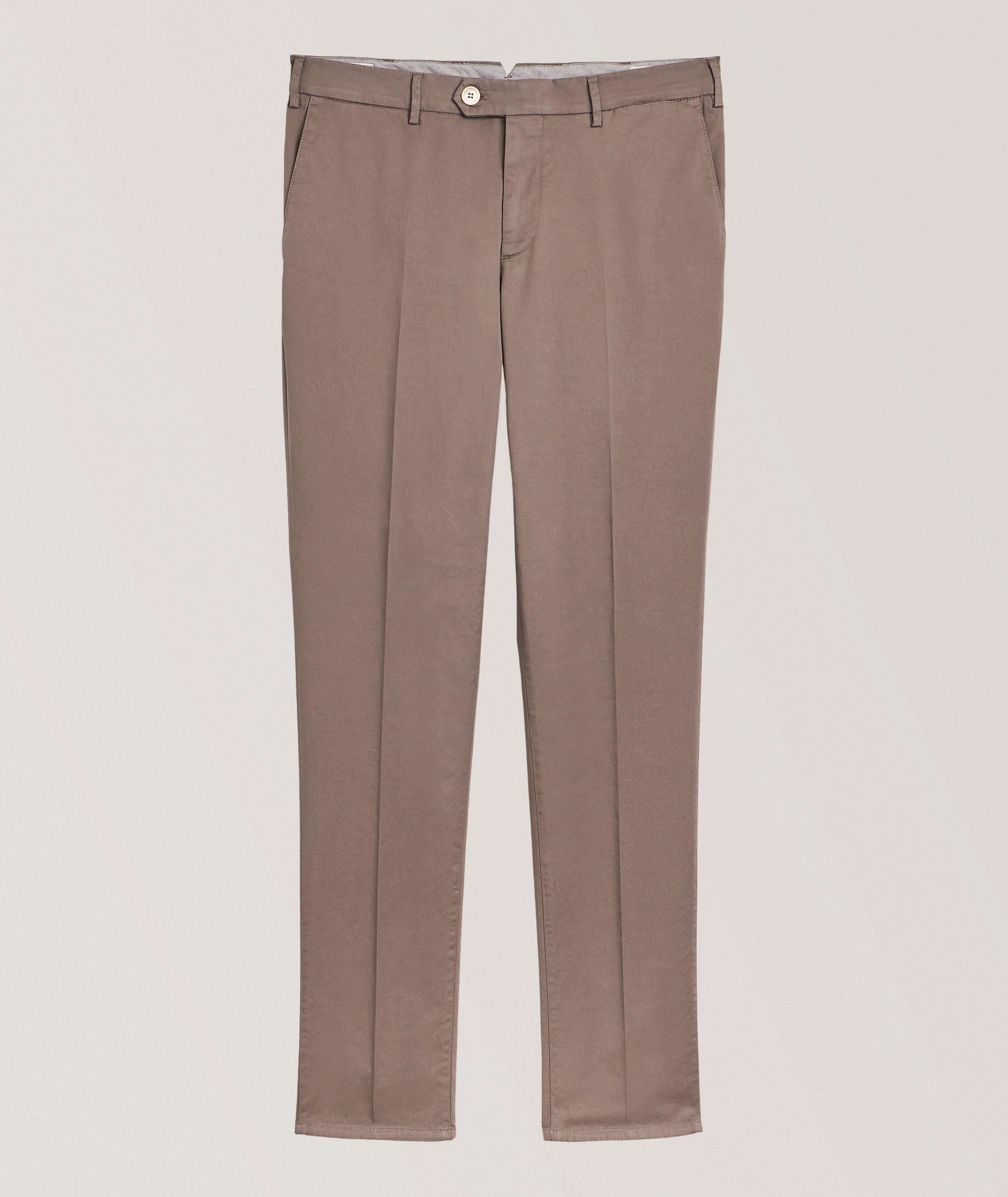 Italian-Fit Stretch-Cotton Chino Pants image 0