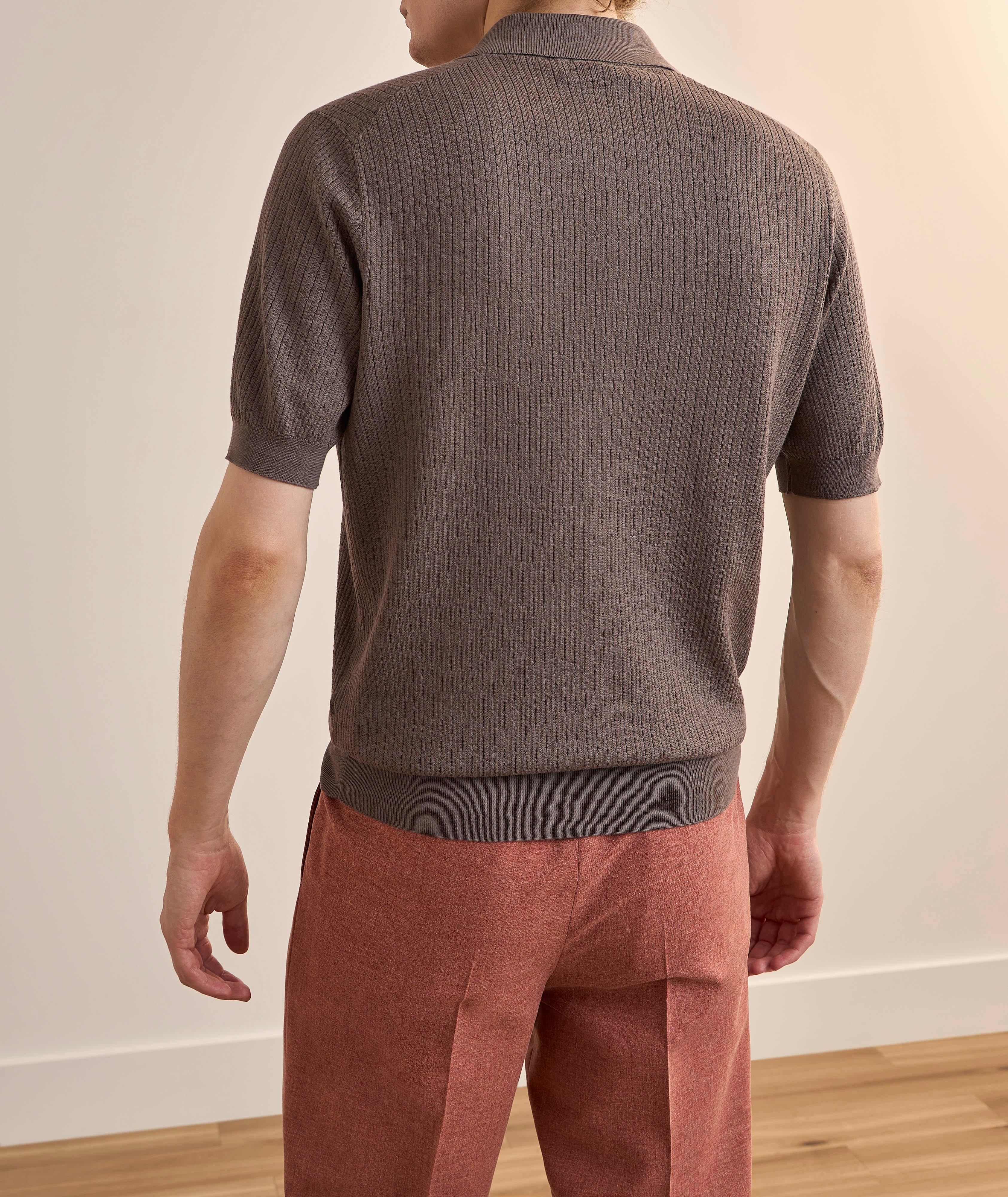 Polo à poche coton texturé  image 2