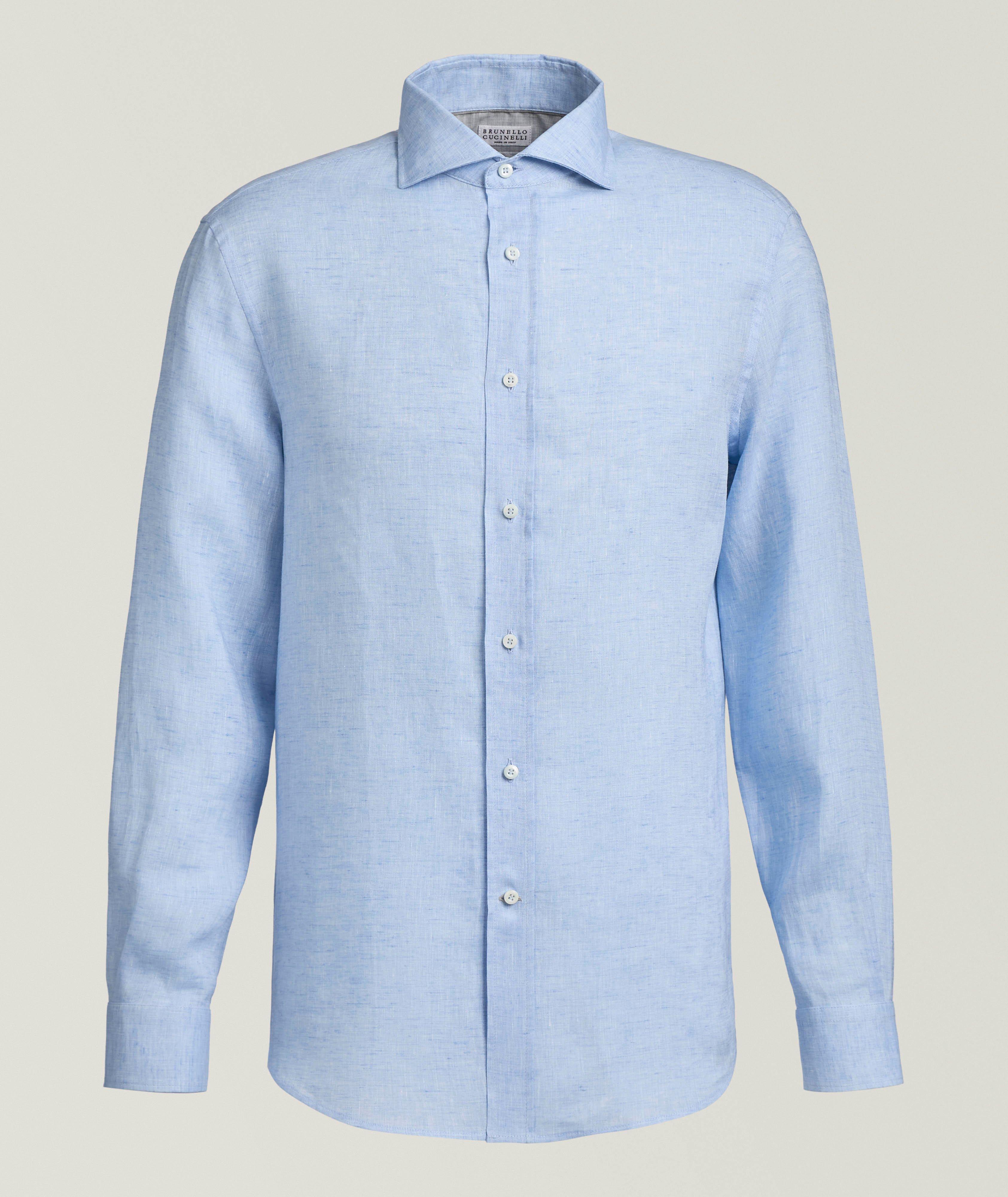 Brunello Cucinelli Easy-Fit Linen Shirt | Casual Shirts | Harry Rosen