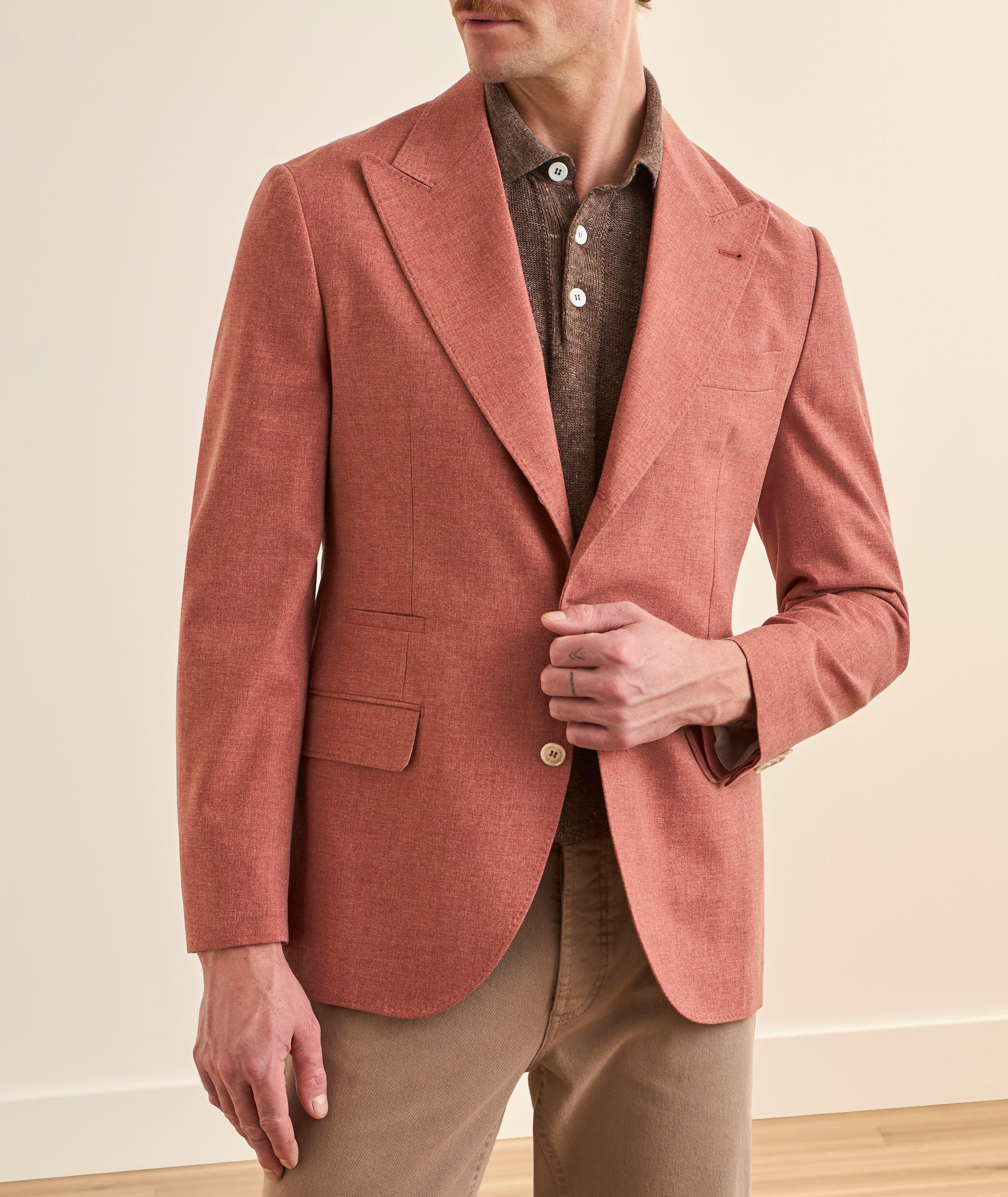 Virgin Wool-Blend Peak Sport Jacket image 1