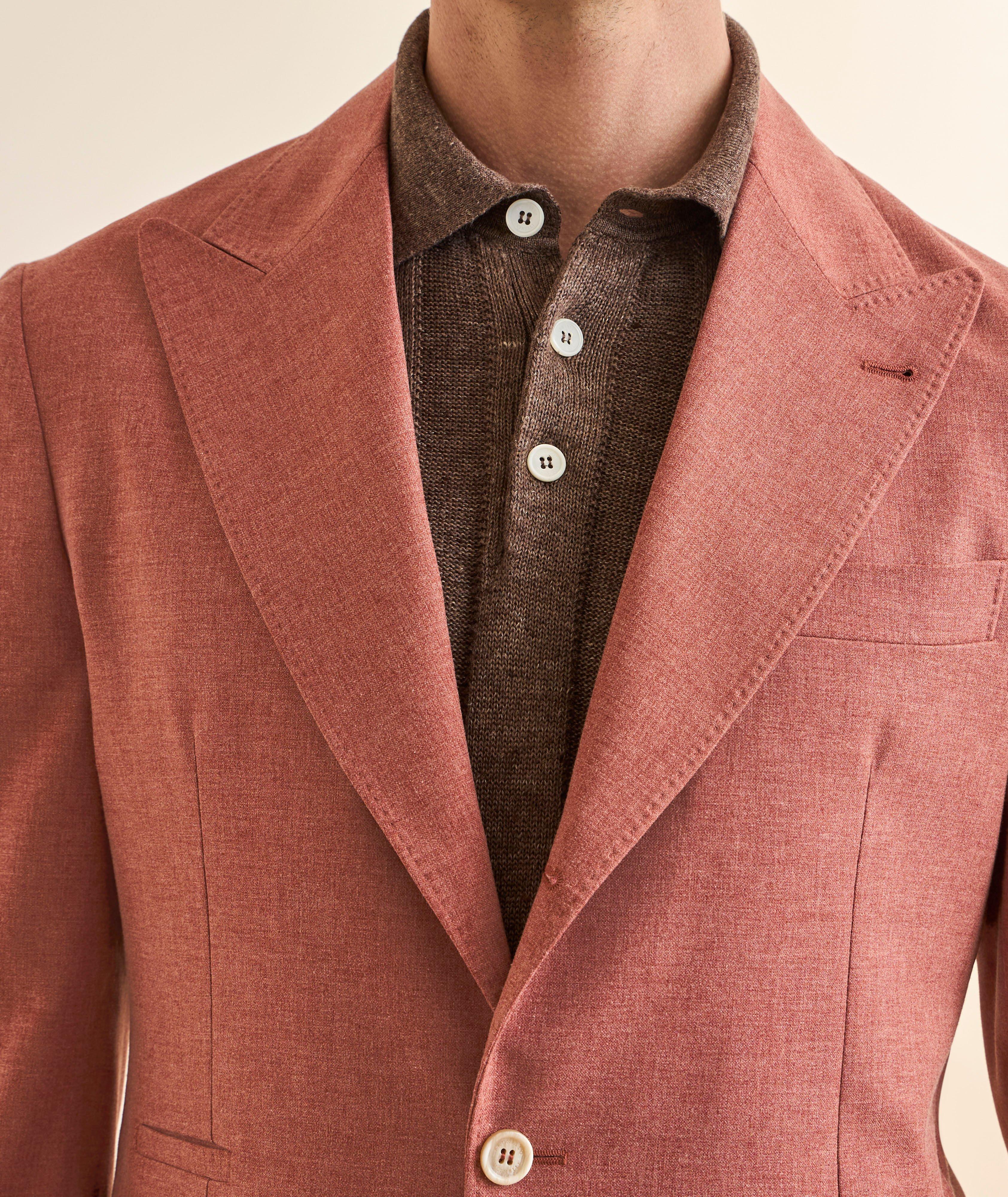 Virgin Wool-Blend Peak Sport Jacket image 3