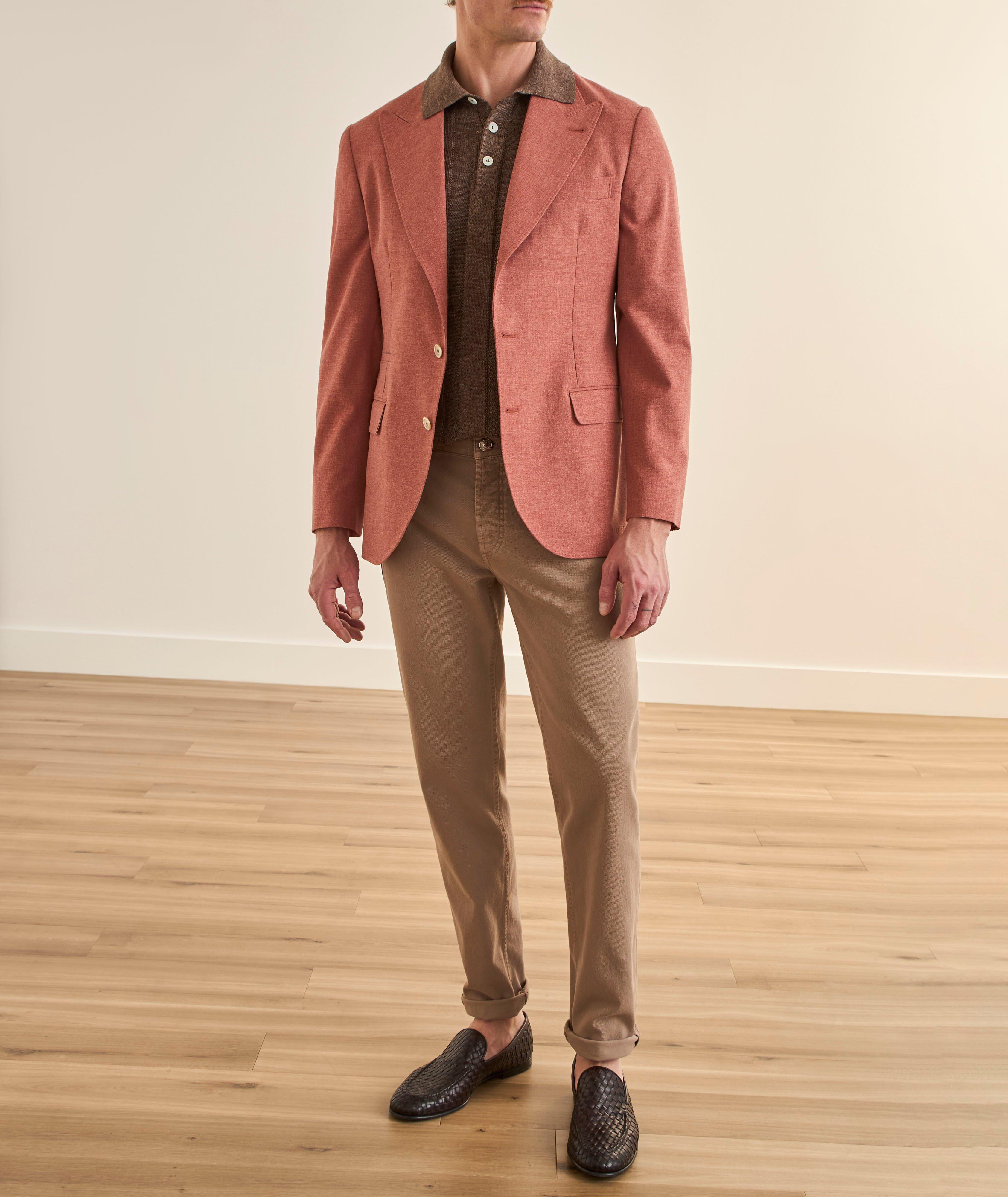 Virgin Wool-Blend Peak Sport Jacket image 4