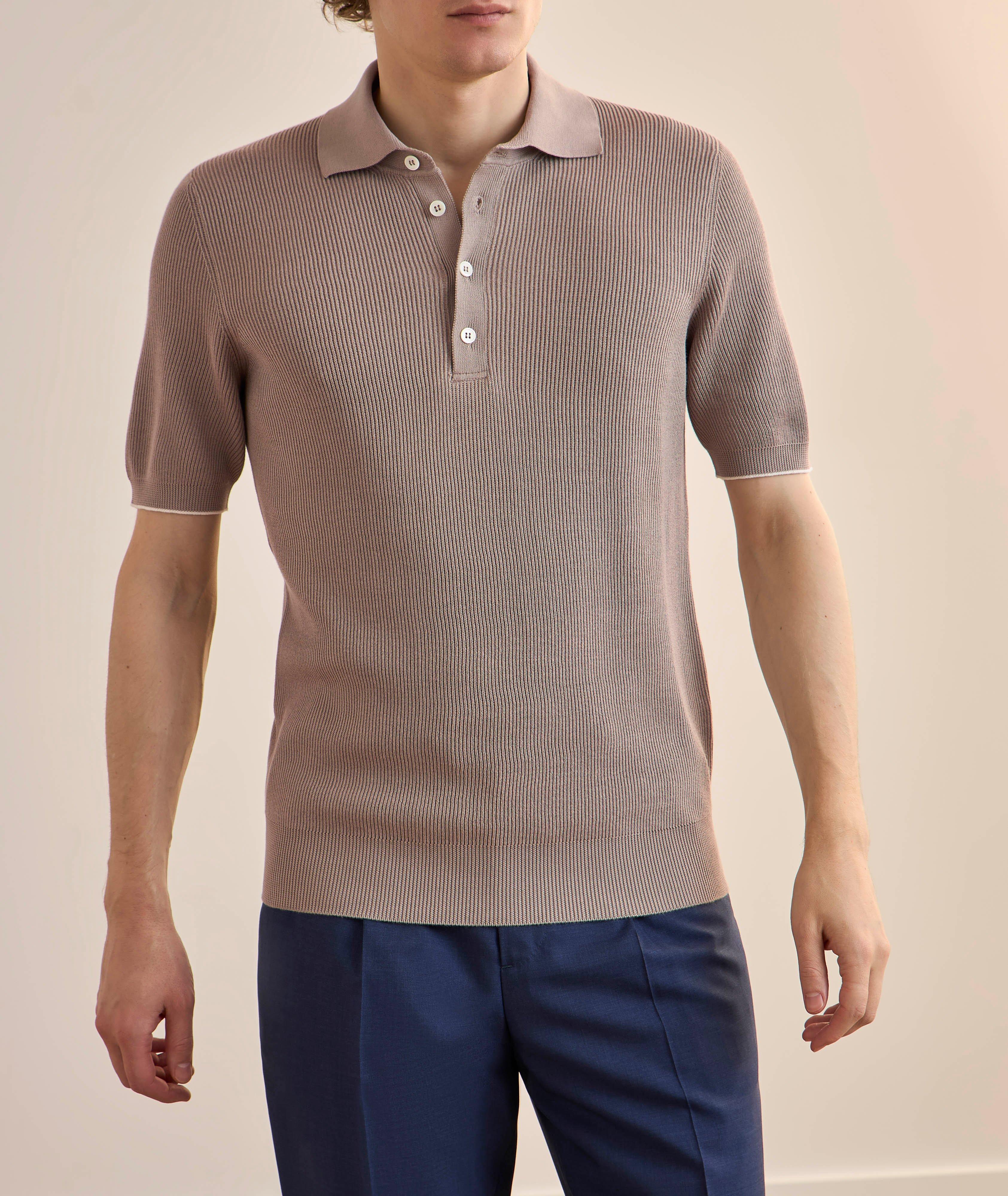 Ribbed Cotton Polo  image 1